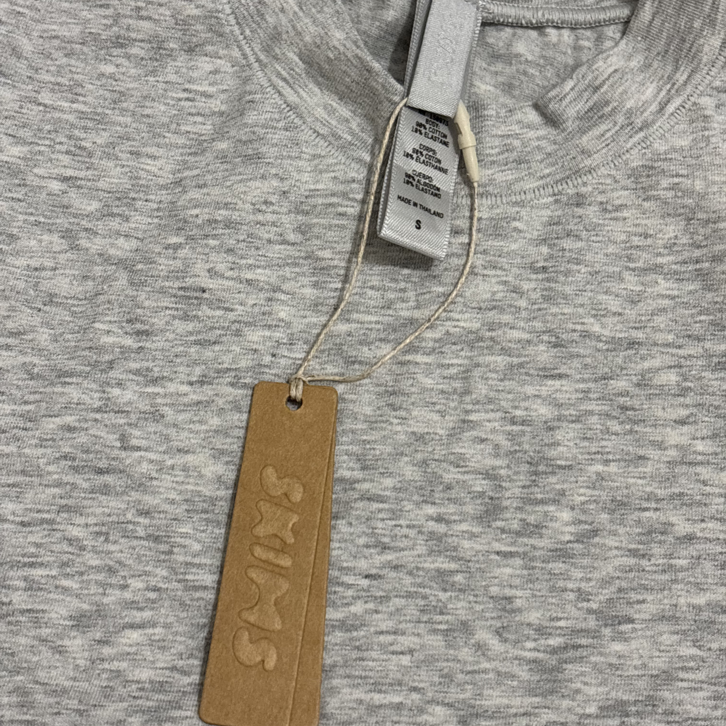 Skims Grey High Neck Top