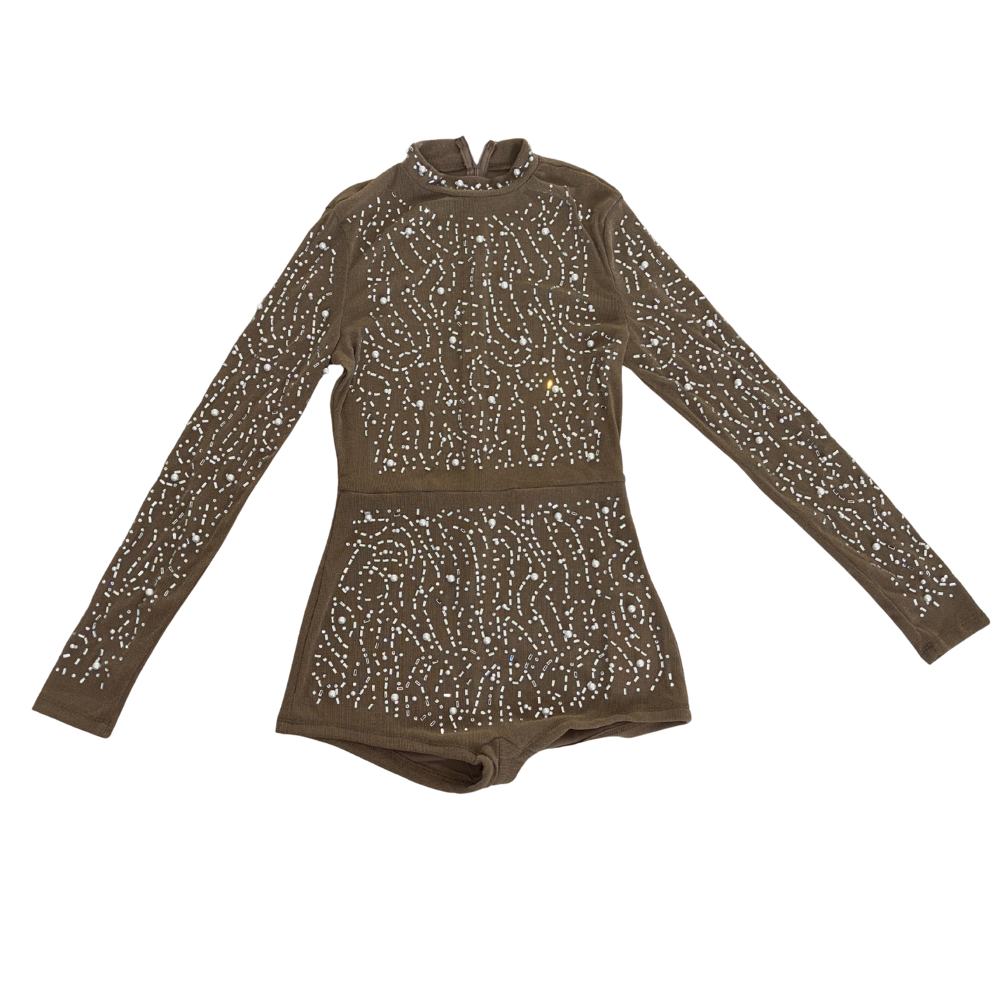 Nude Embellished Playsuit