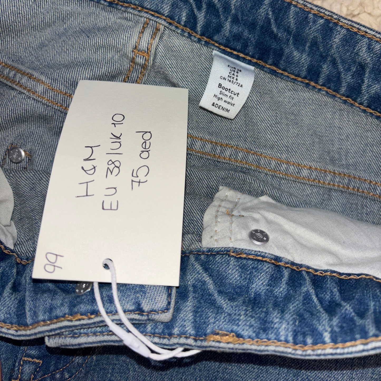 H&M Bootcut Slim Fit Blue Jeans