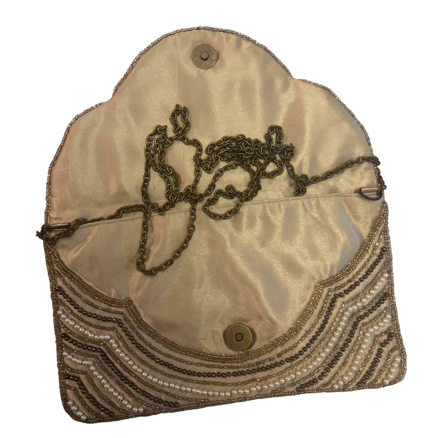 New Look Beaded Abstract Clutch