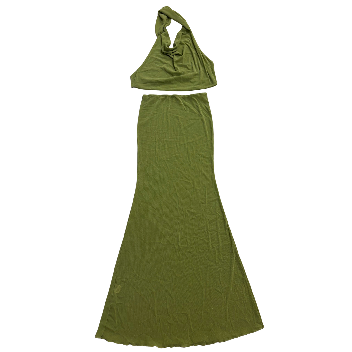 Green Mesh Sheer Co-Ord
