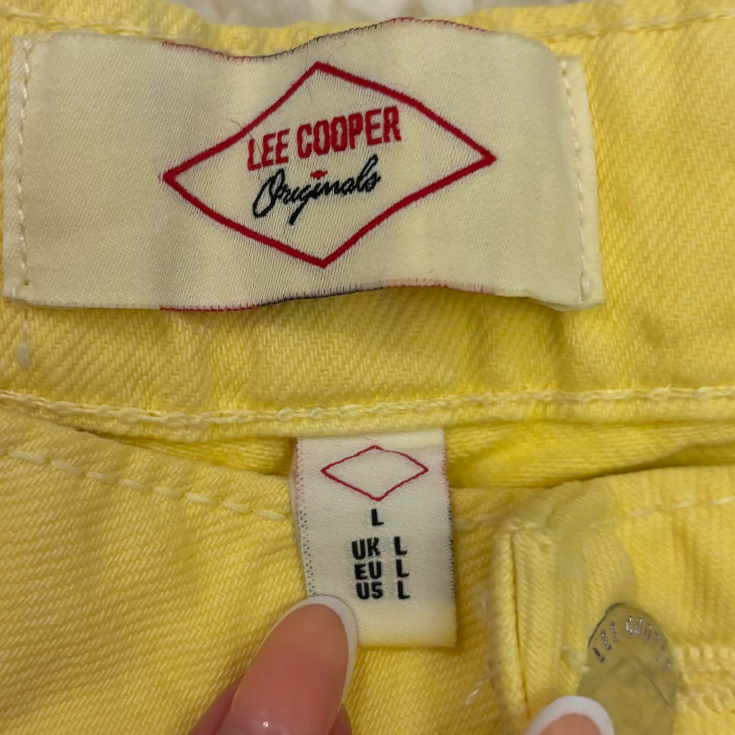Lee Cooper Yellow Wide Leg Jeans