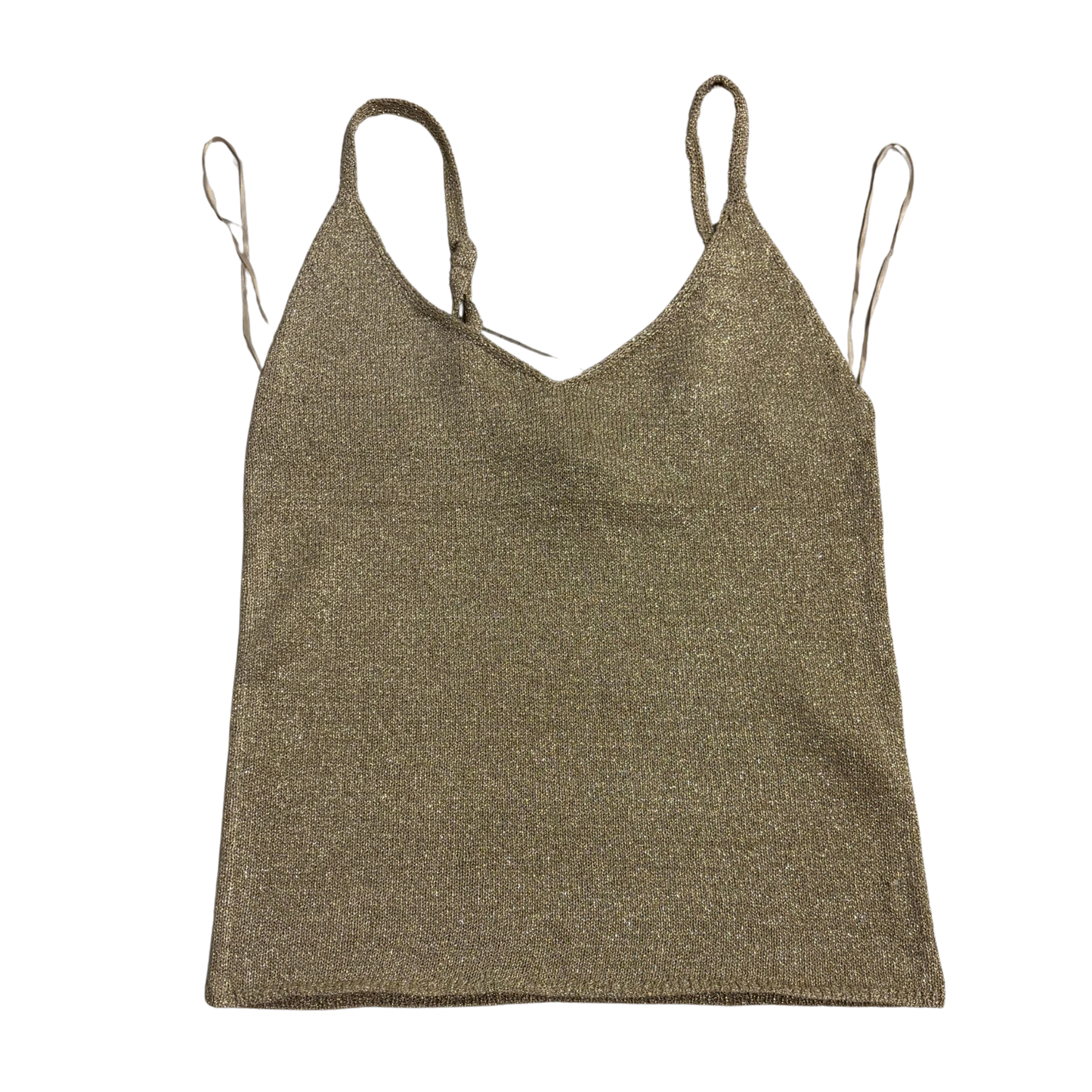 Amisu Gold Knitted Top