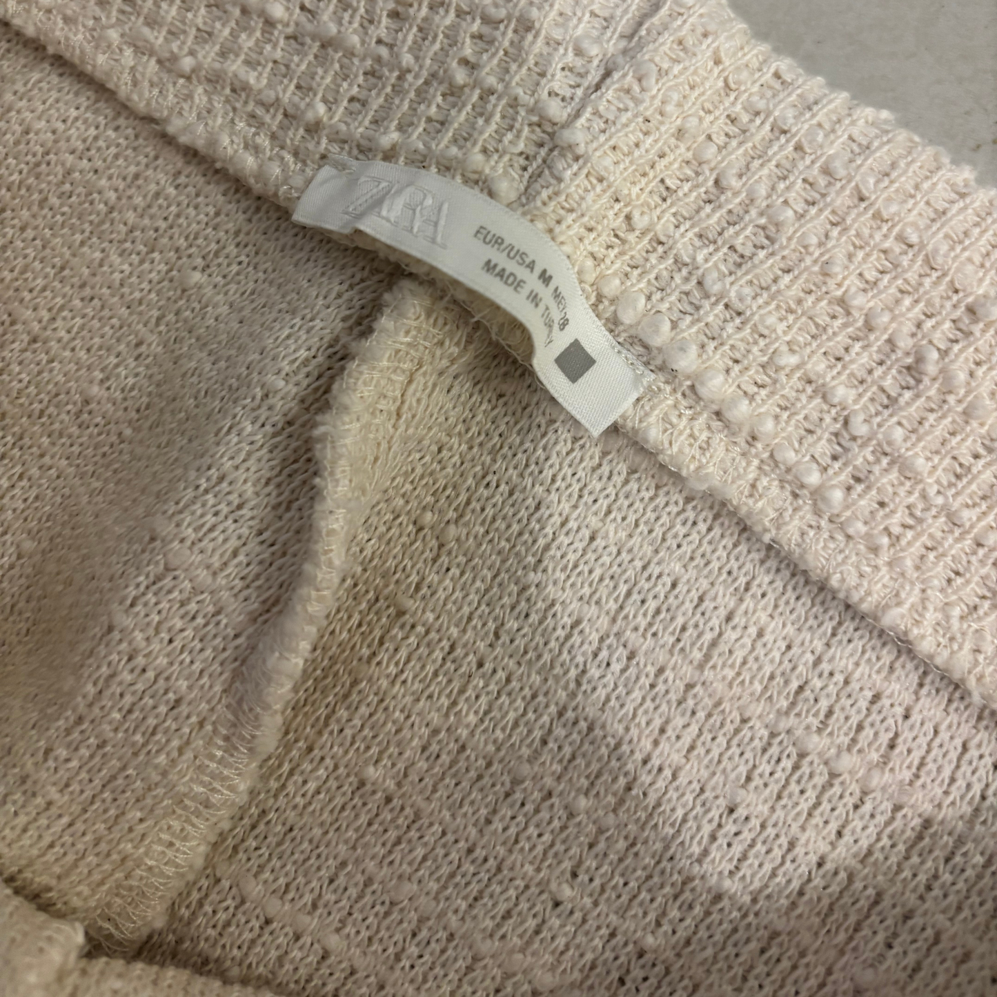 Zara Cream Wide Leg Trousers