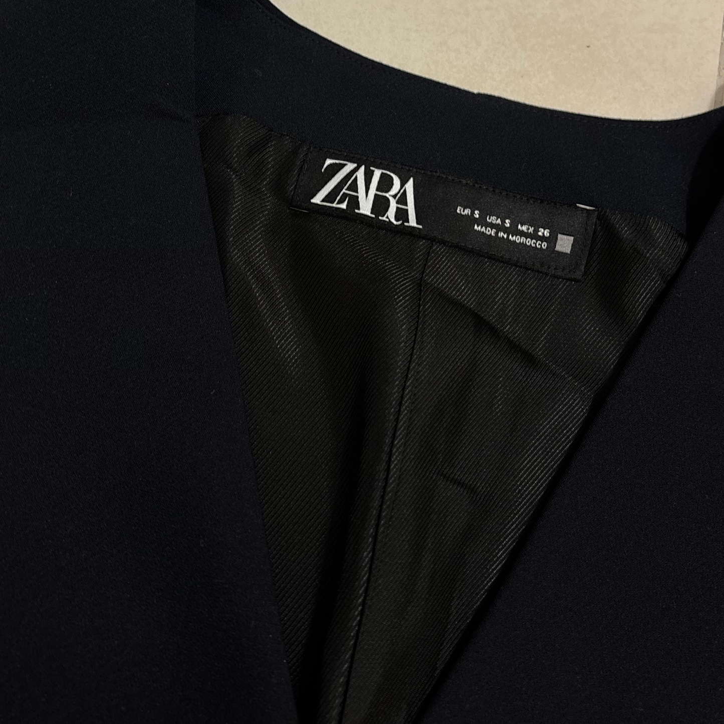 Zara Navy Button-Up Waistcoat