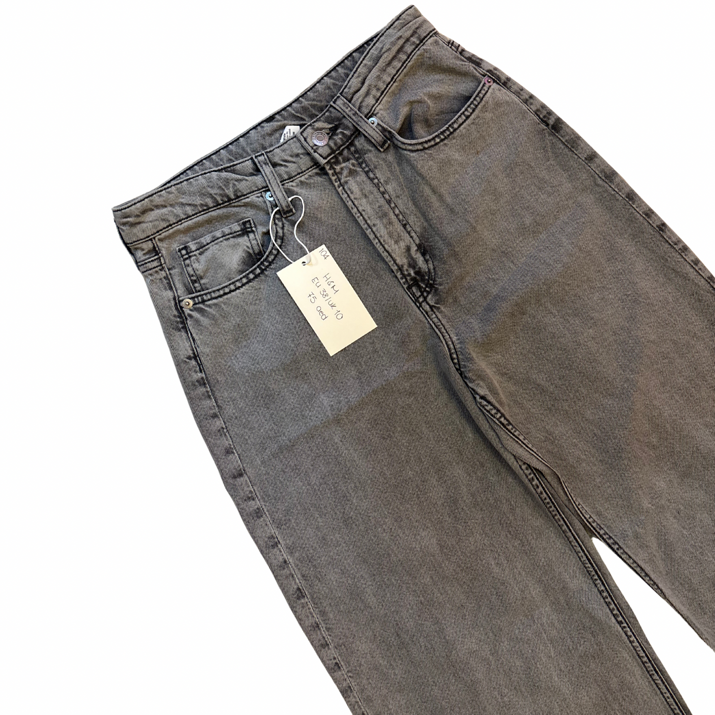 H&M Grey Wide Leg Jeans