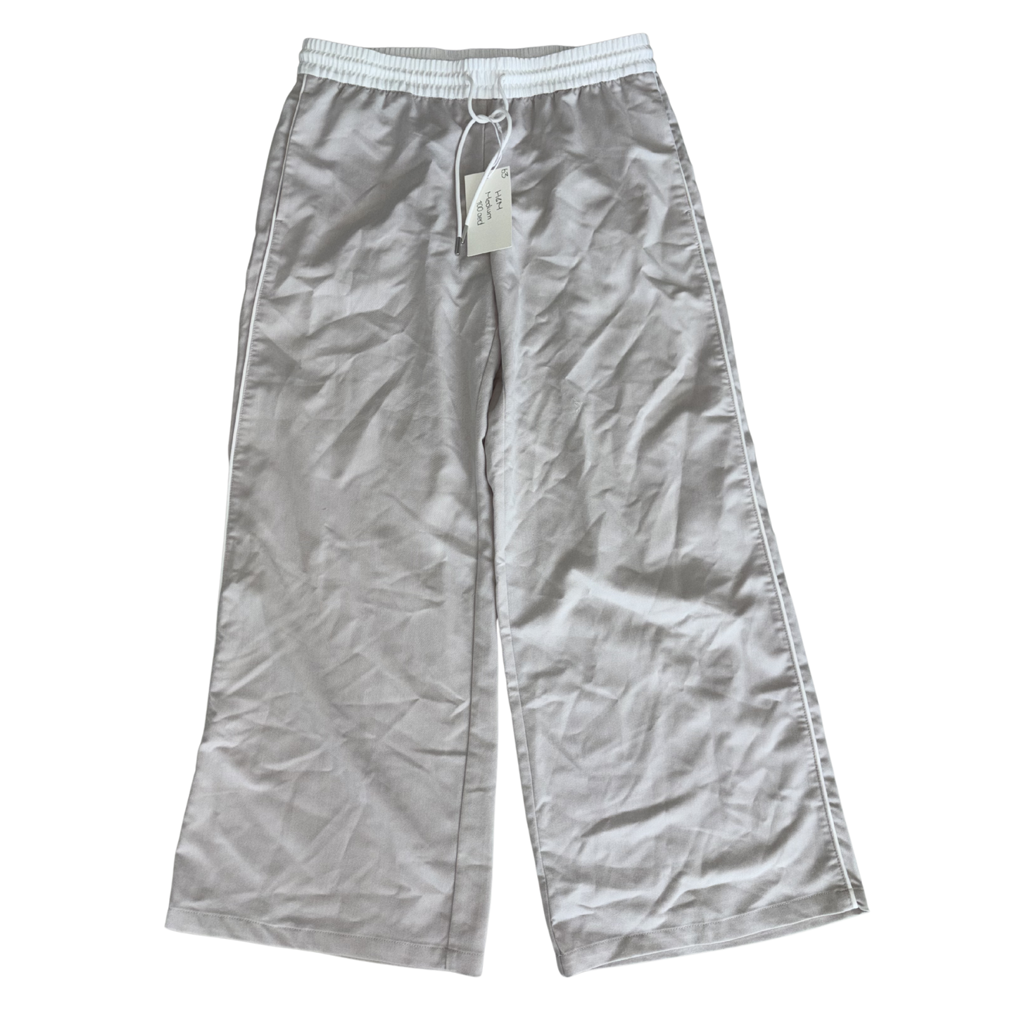 H&M Beige & White Two-Tone Trousers