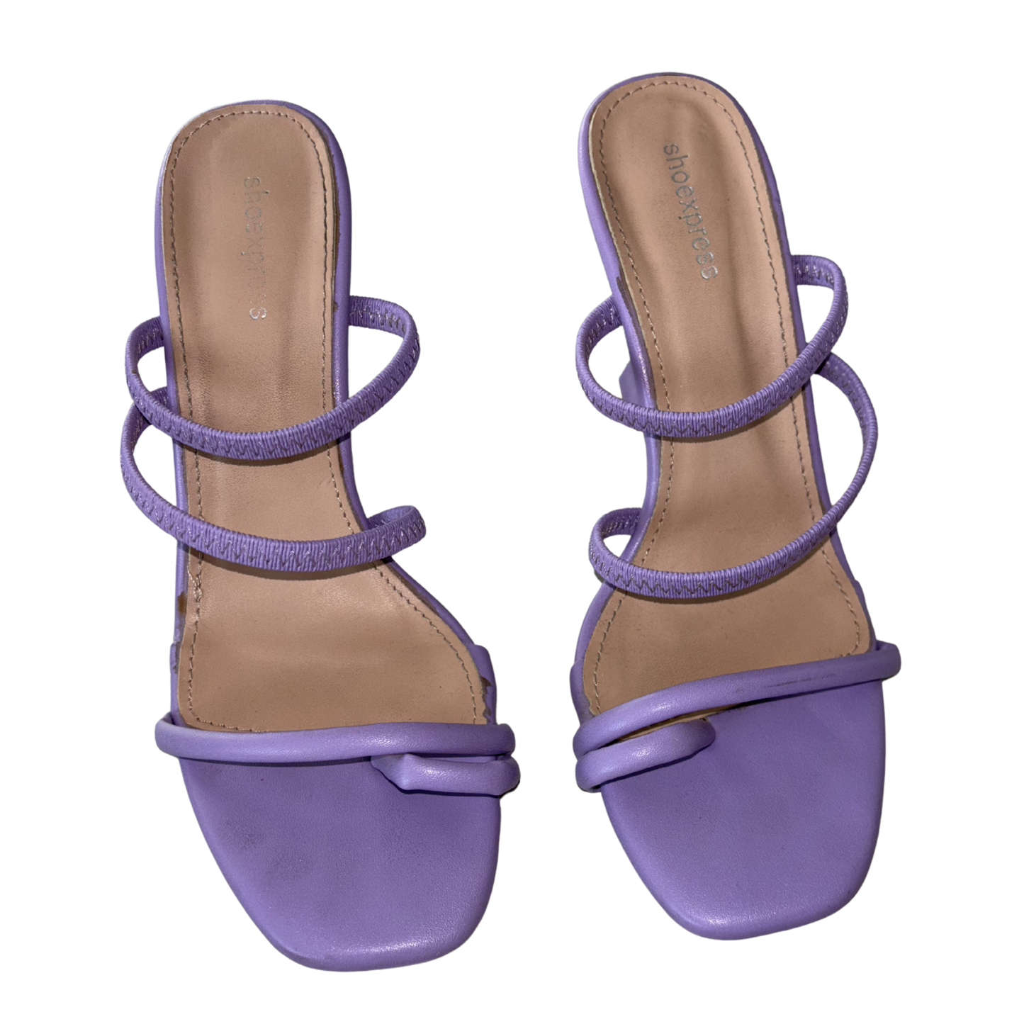 Purple Strappy Heels