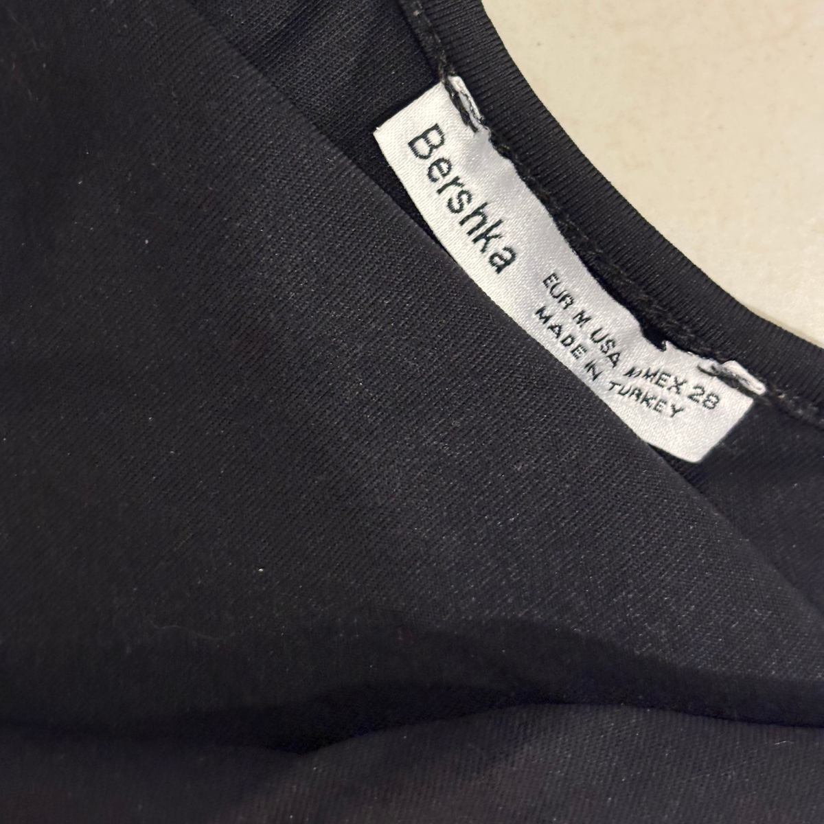 Bershka Black Slinky Maxi Dress