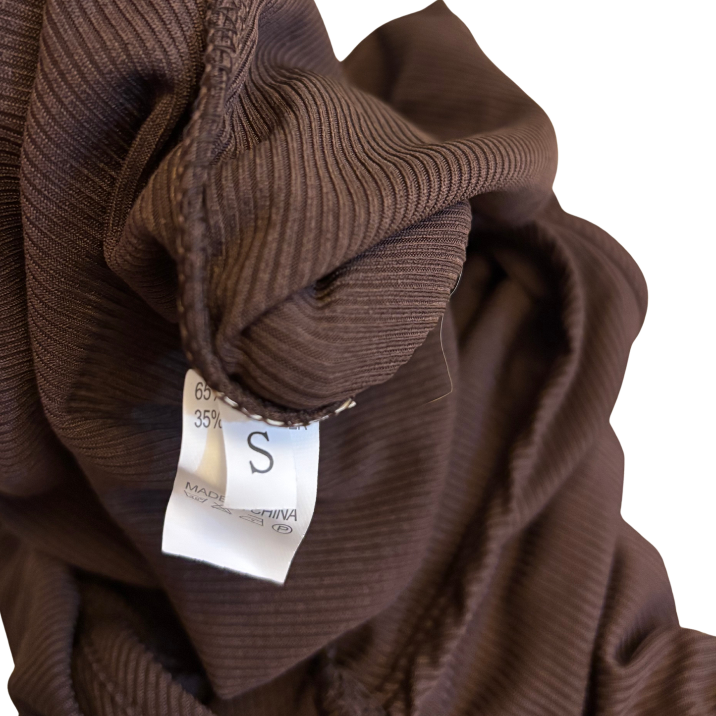 Chocolate Ribbed Bodysuit