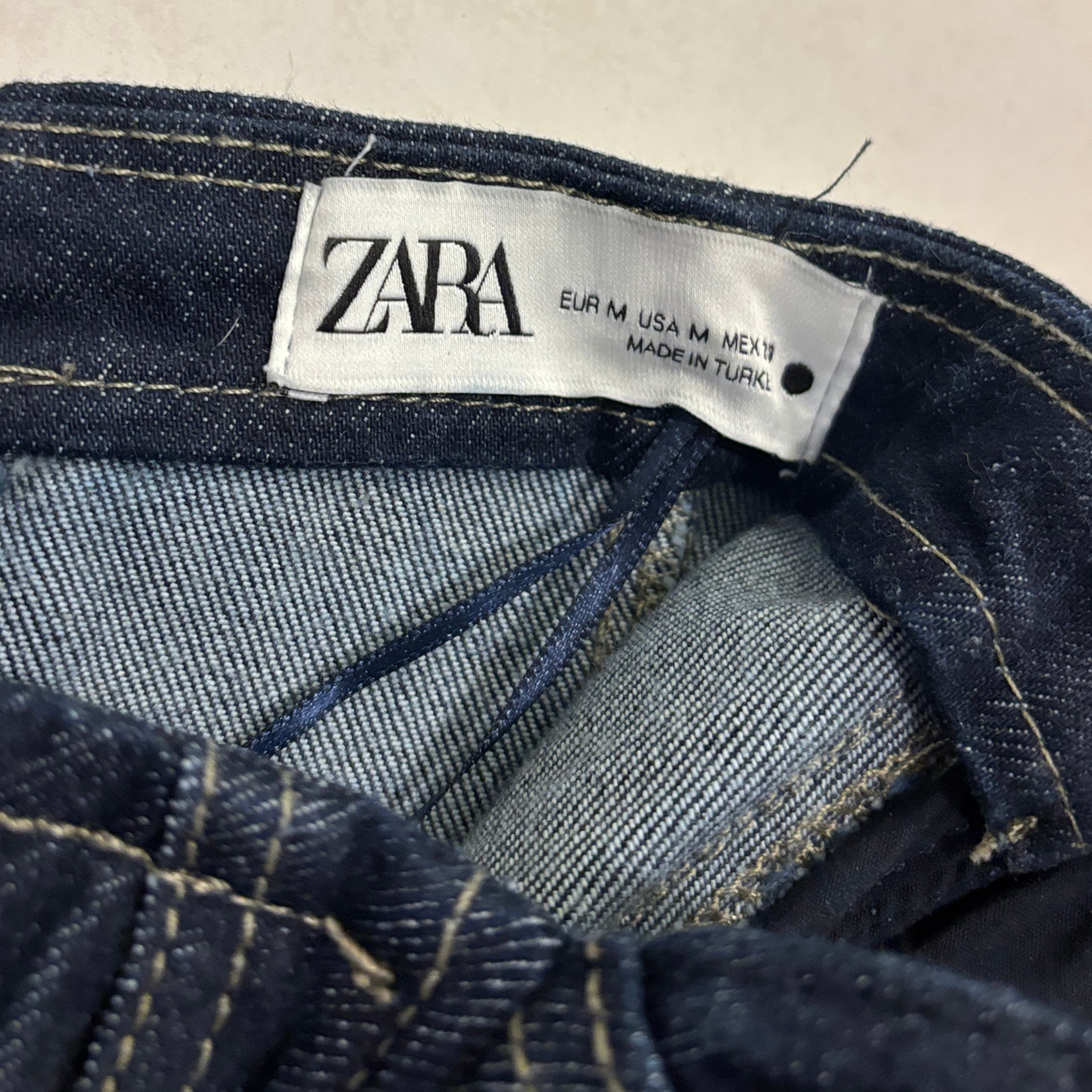 Zara Denim Bandeau Corset