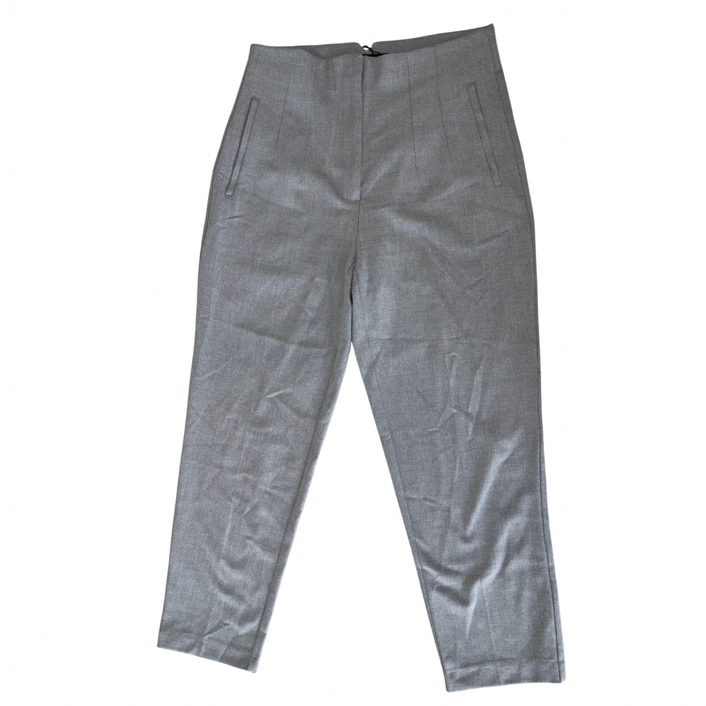 Zara Grey High Waisted Trousers