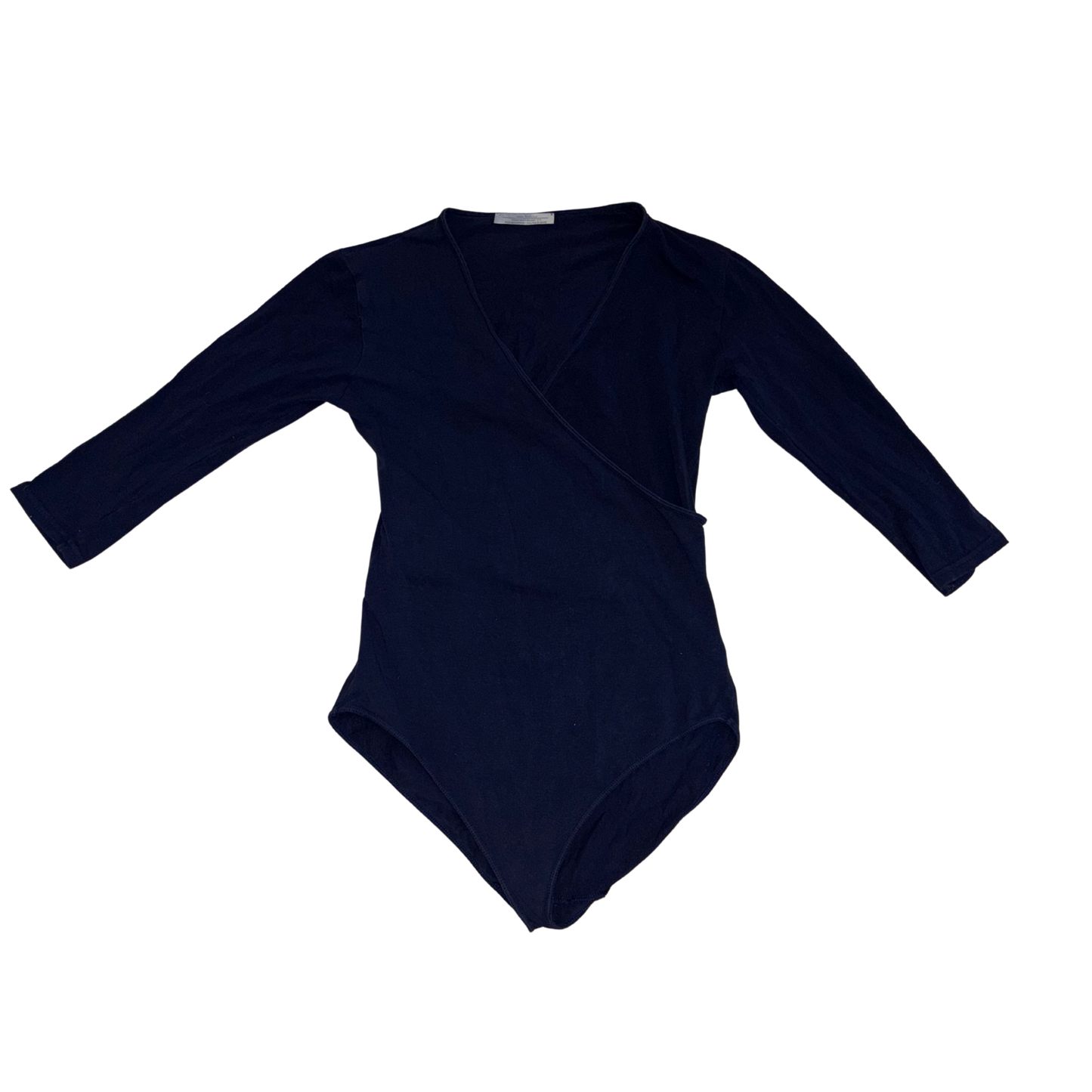 Zara Navy Wrap Bodysuit