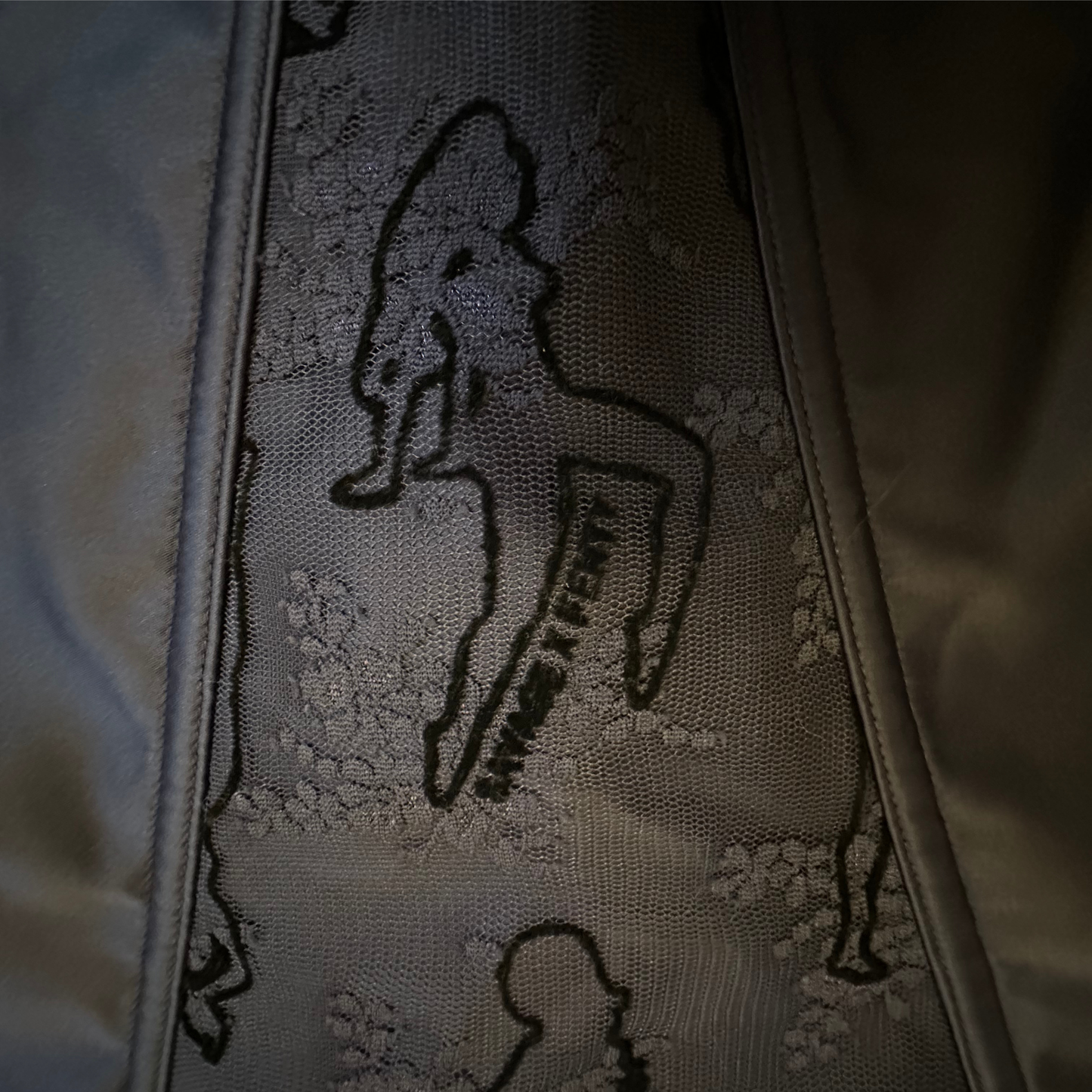 Savage x Fenty Navy Embroidered Corset