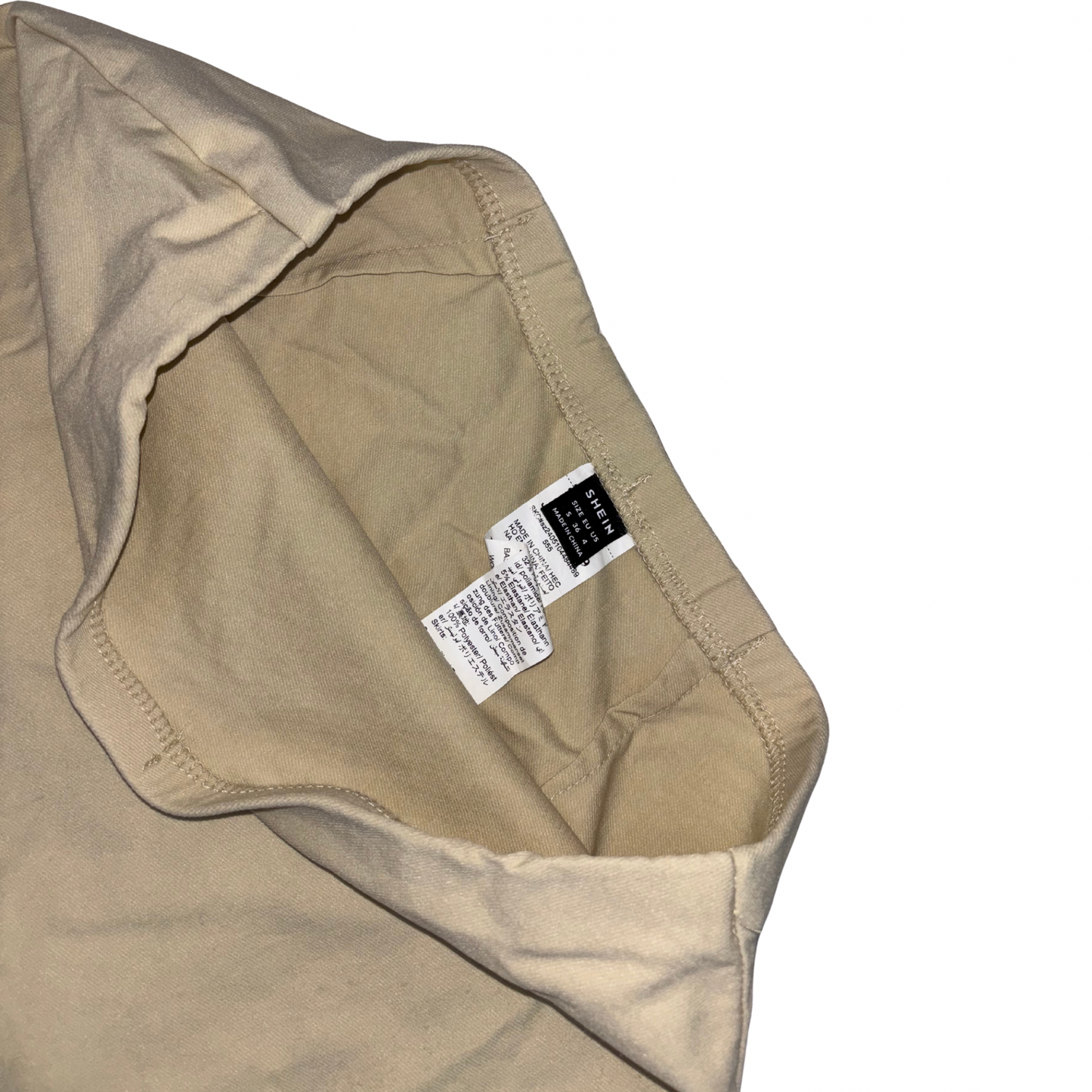 Beige Mini Skirt