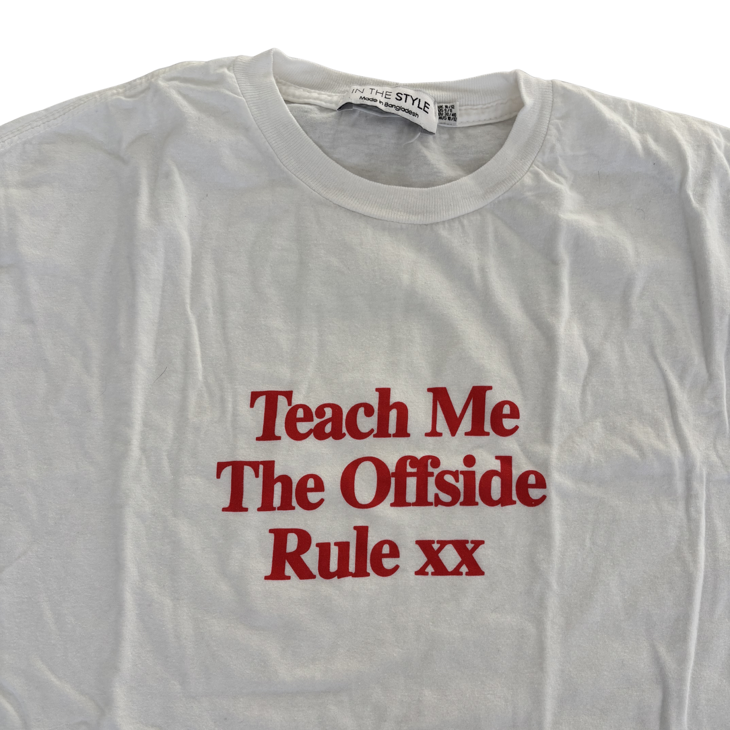 "Teach Me The Offside Rule" Slogan Tee