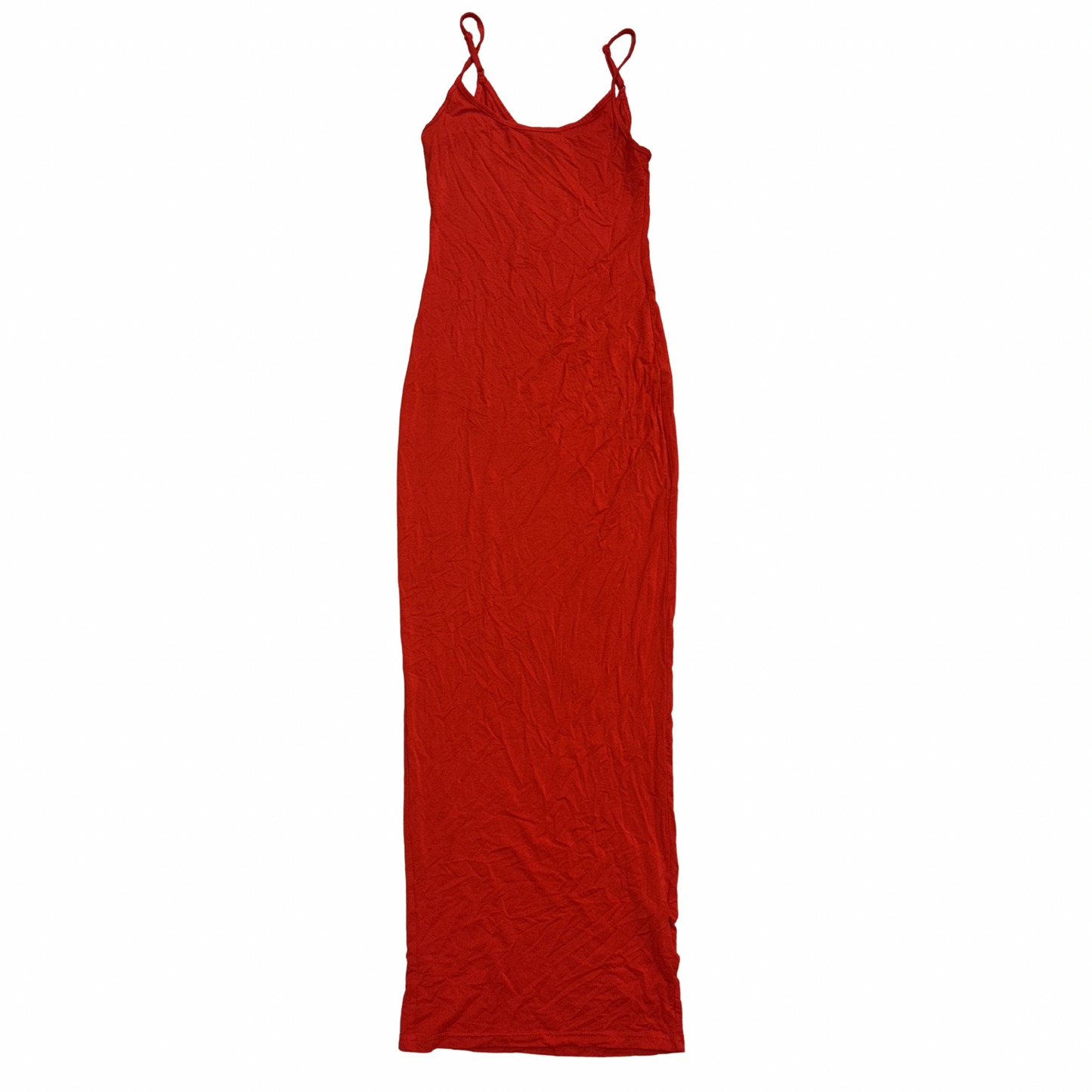 Red Fitted Maxi Dress