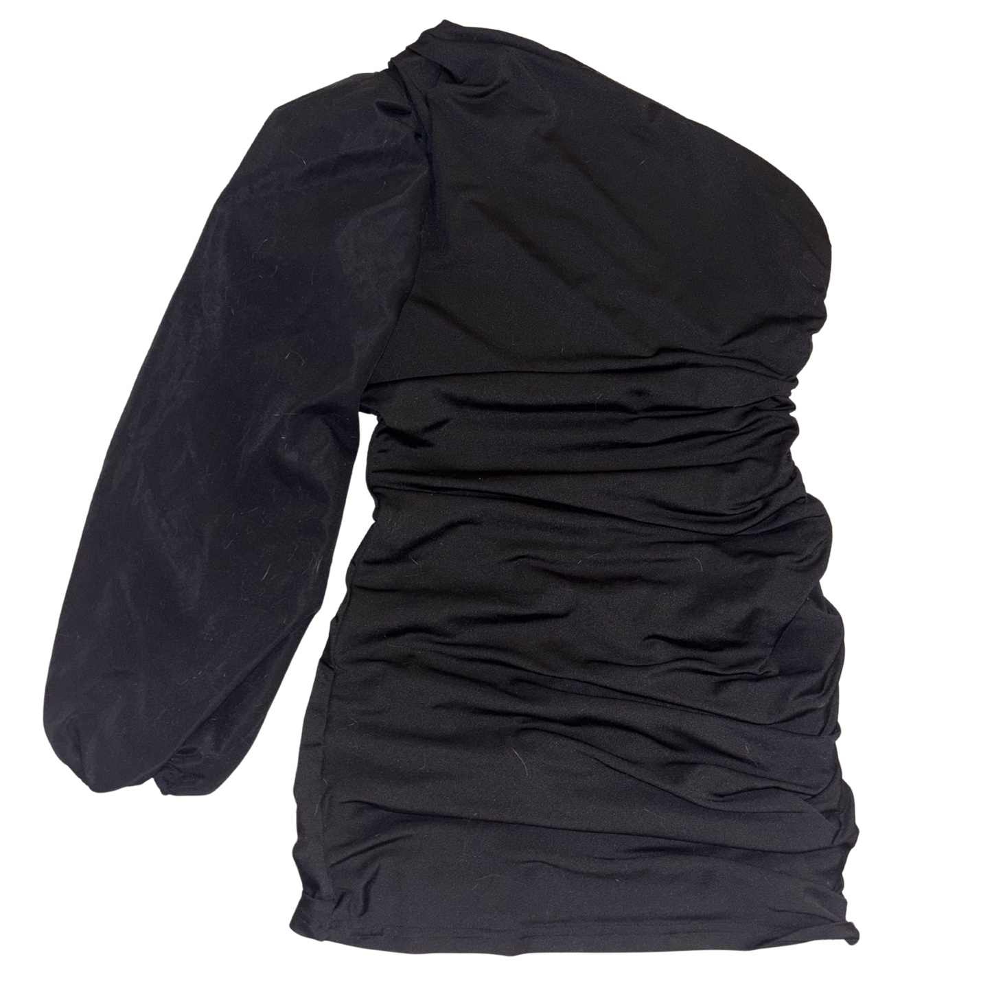 Black One Shoulder Mini Dress