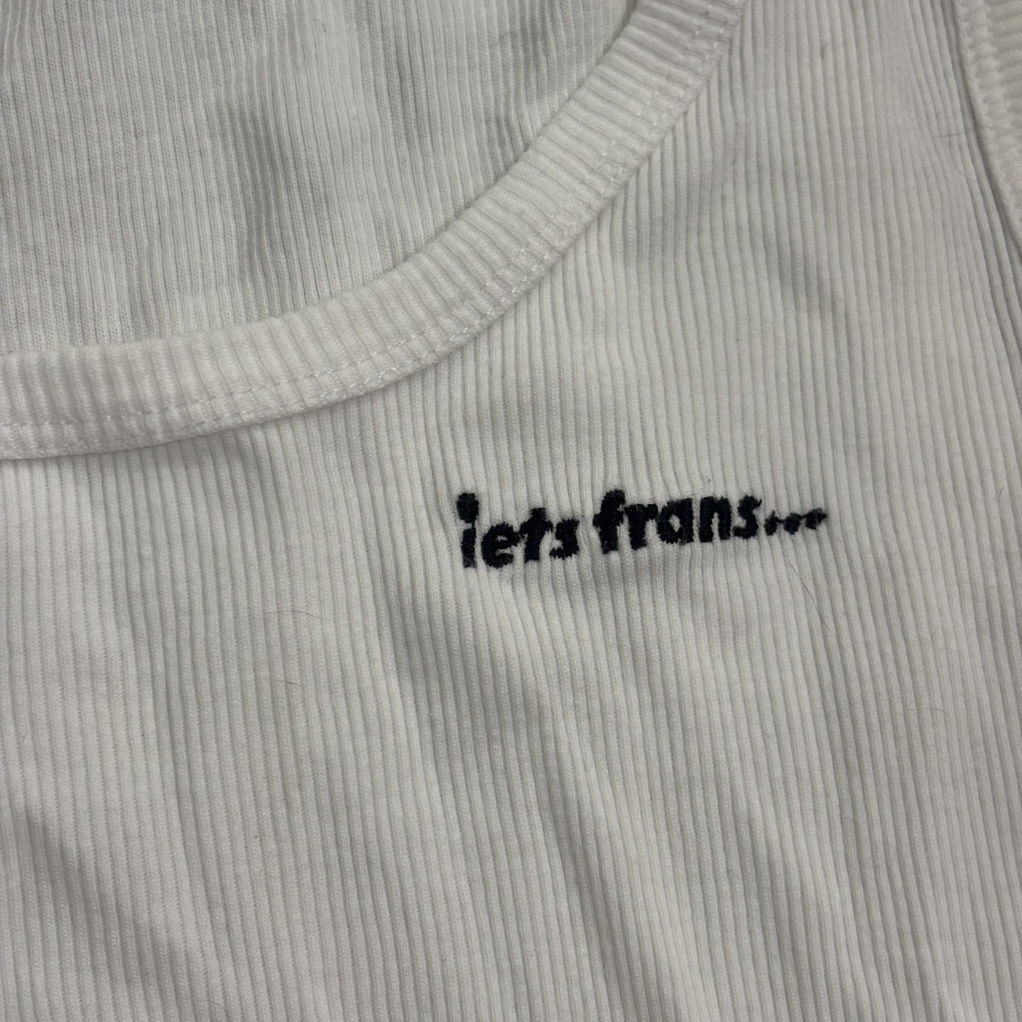 Iets Frans White Tank Top