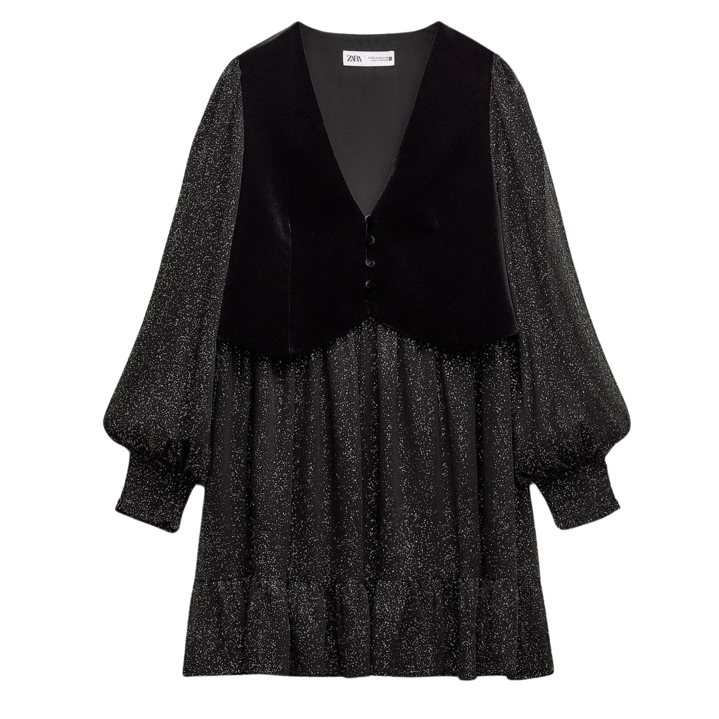 Zara Black Sparkle Dress