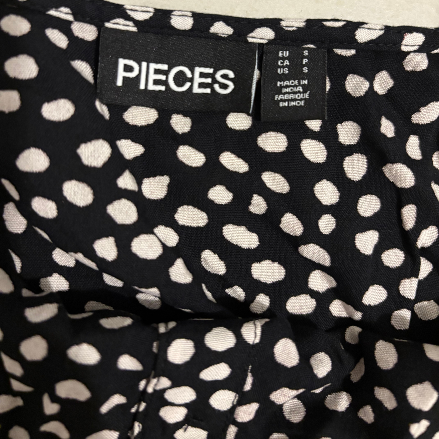 Pieces Polka Dot Button Up Dress