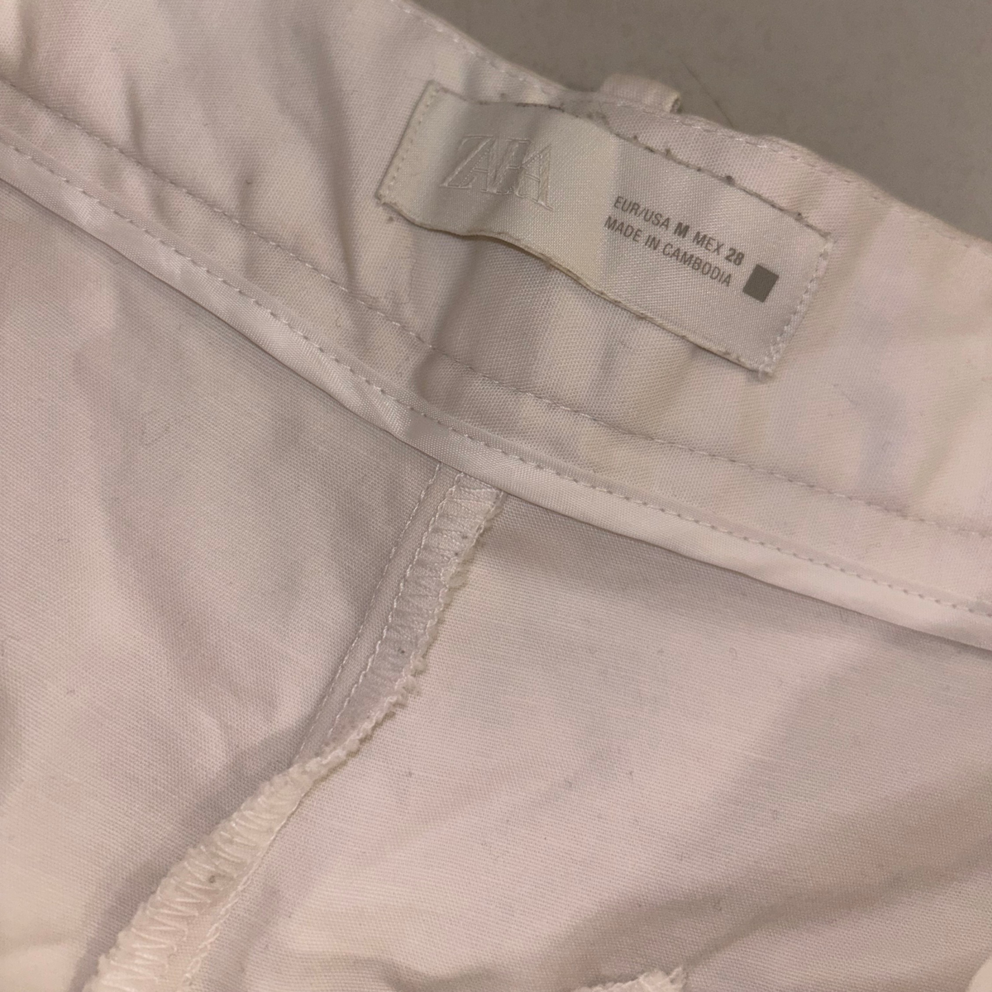 Zara White Shorts