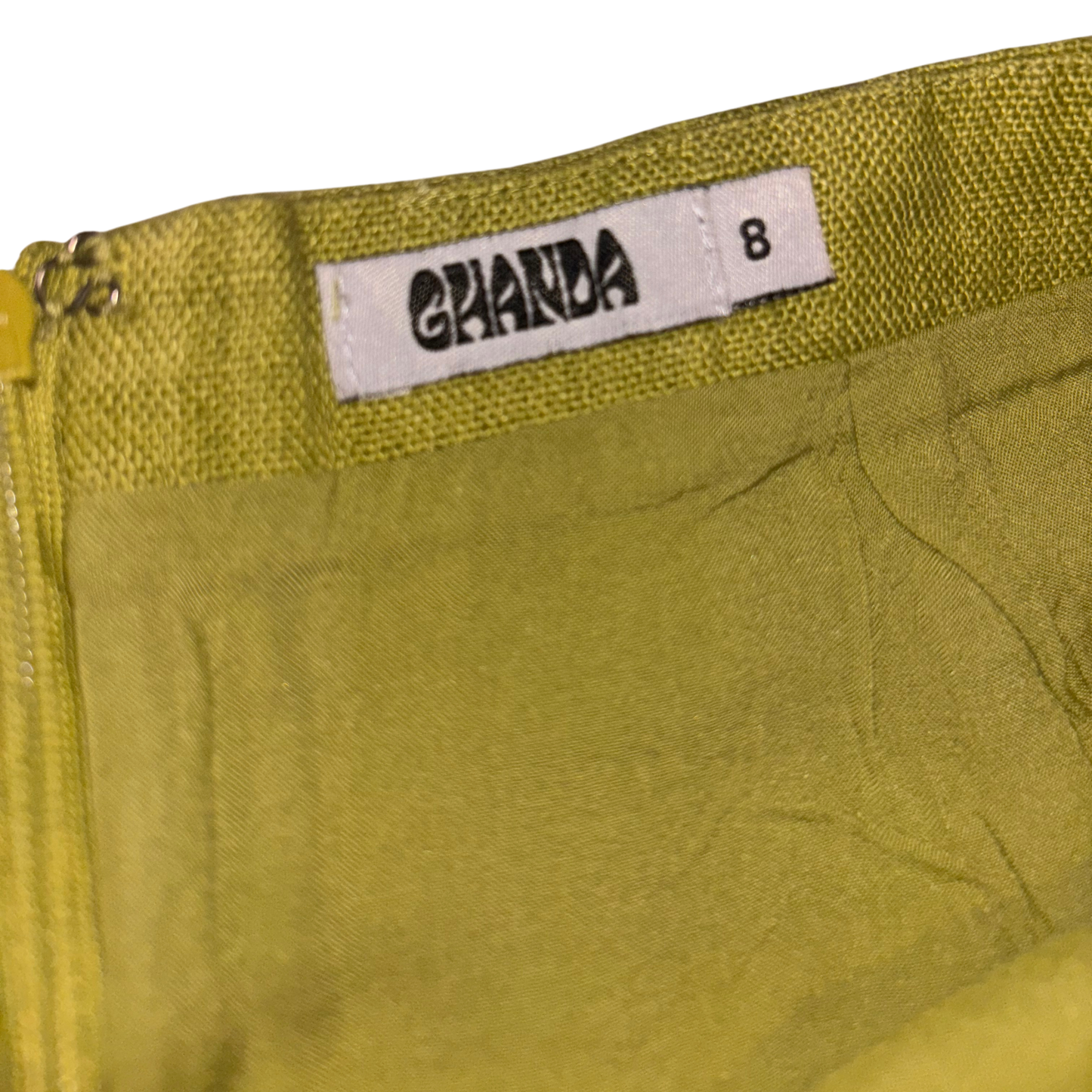 Ghanda 'Claudia' Green Mini Skirt