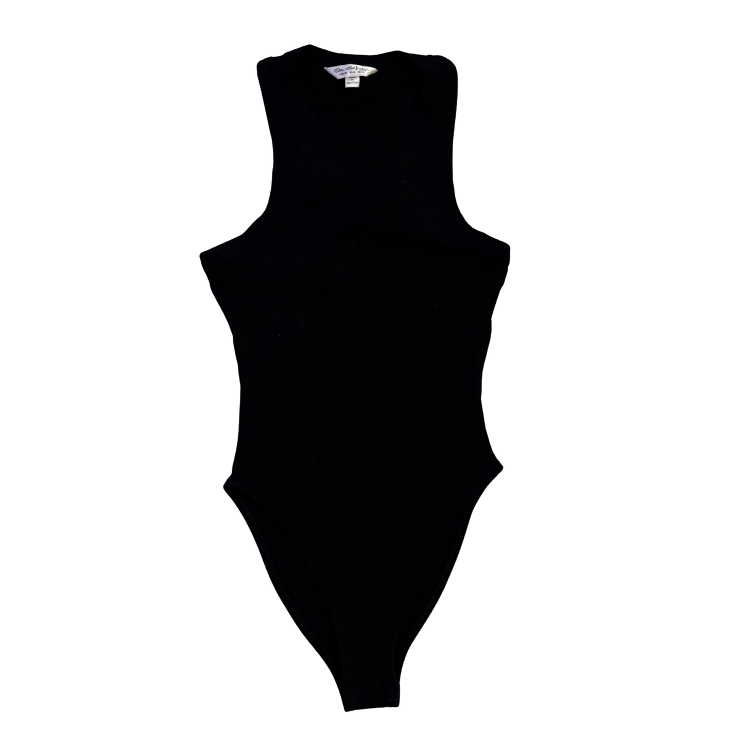 Miss Selfridge Black Ribbed Bodysuit