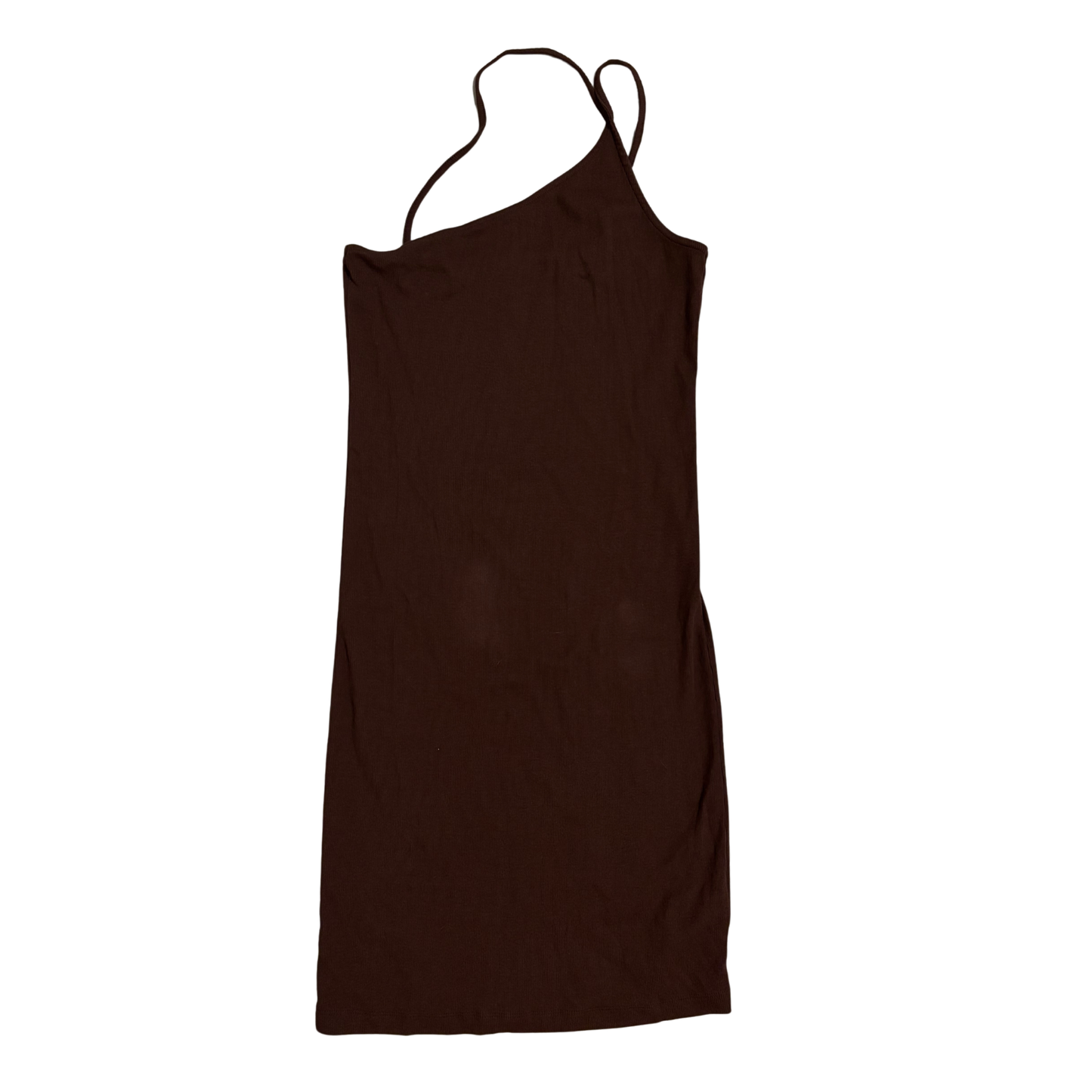 Next Brown Double Strap One Shoulder Dress