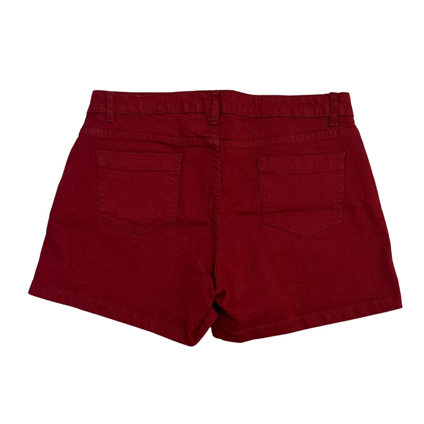 Red Denim Shorts