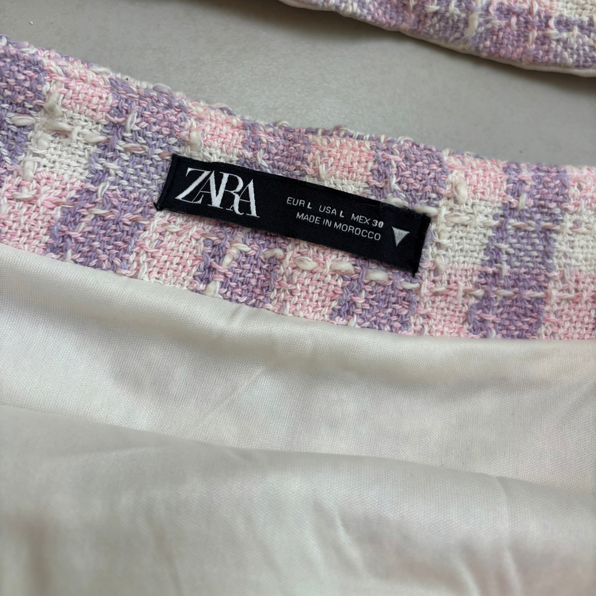 Zara Pink & Purple Checked Co-Ord