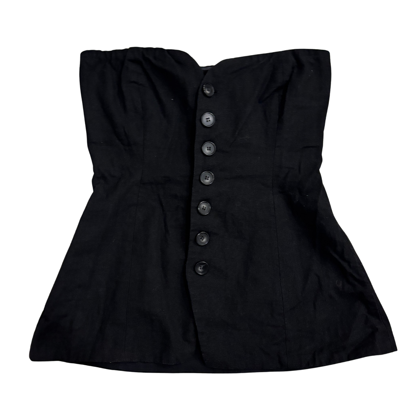 Meshki Black Button Up Bandeau Corset