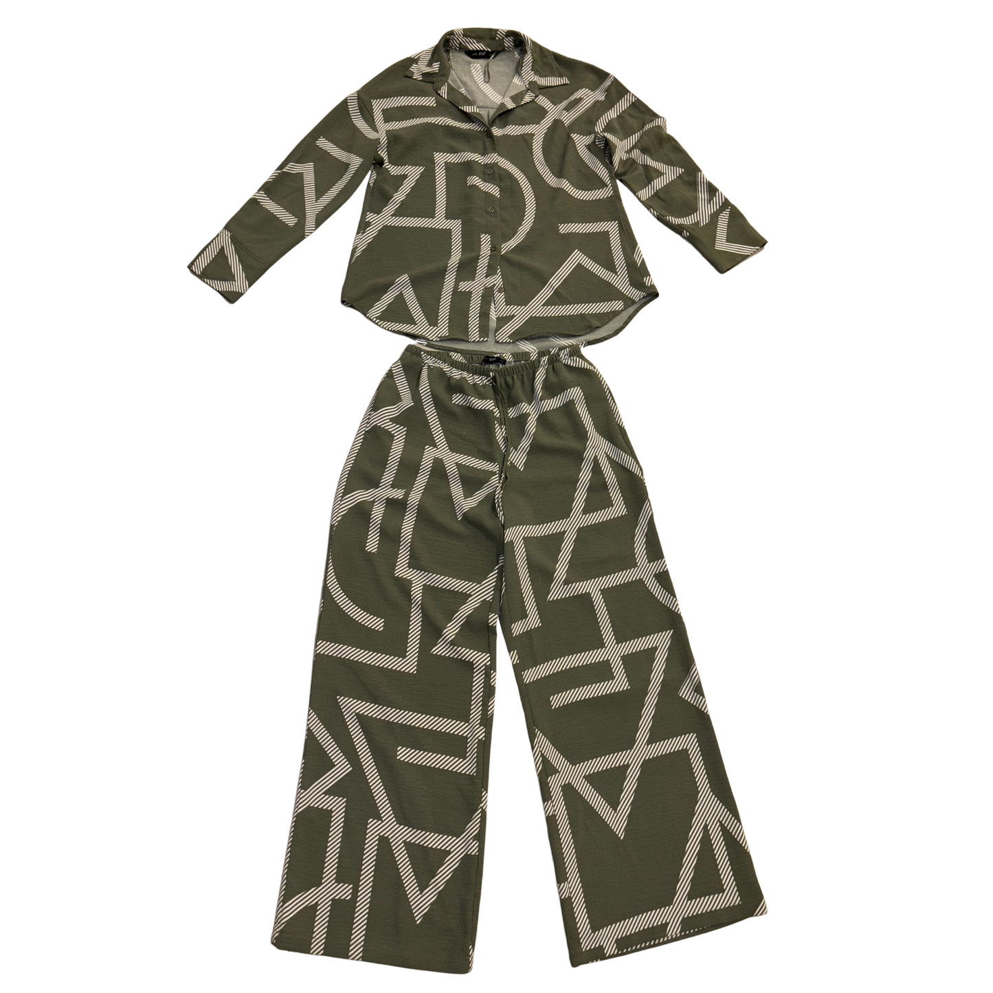 Green Patterned Co-Ord