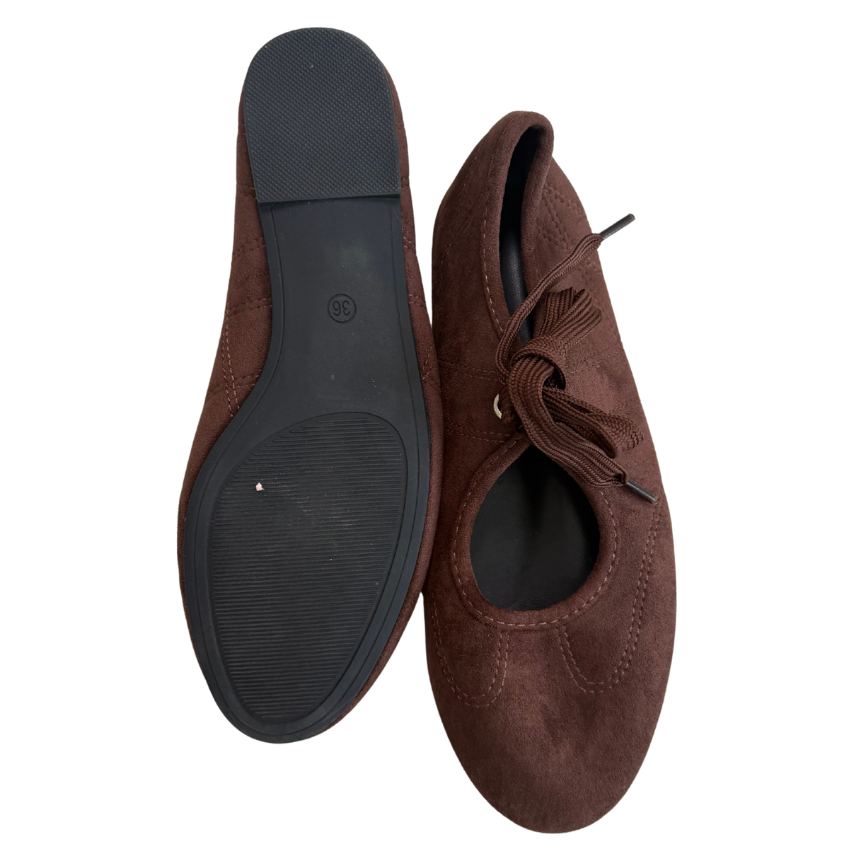 Brown Suede Lace Up Shoes