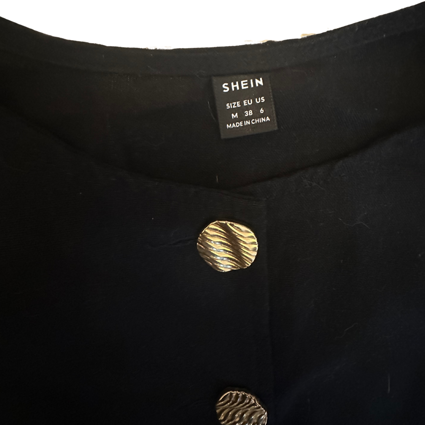 Black Button Up Mini Dress