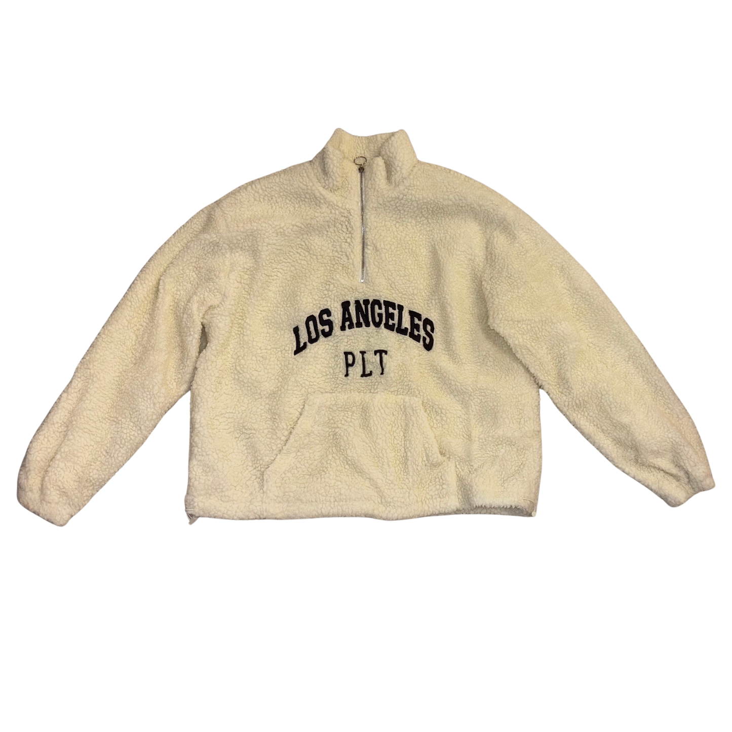 PLT ‘Los Angeles’ Cream Fluffy Jacket