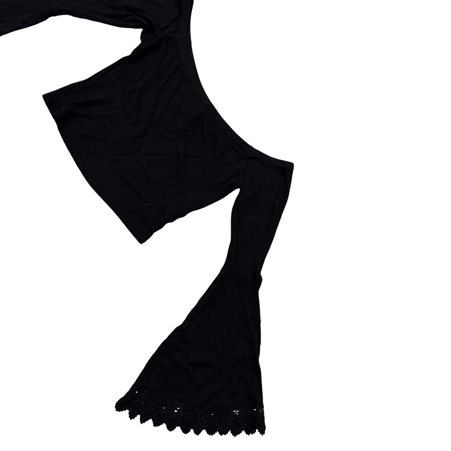 Forever 21 Black Flared Sleeve Top