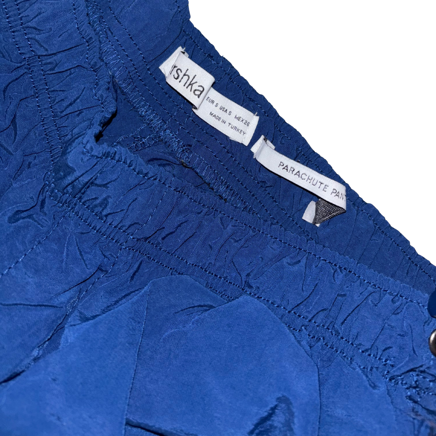 Bershka Blue Parachute Pants