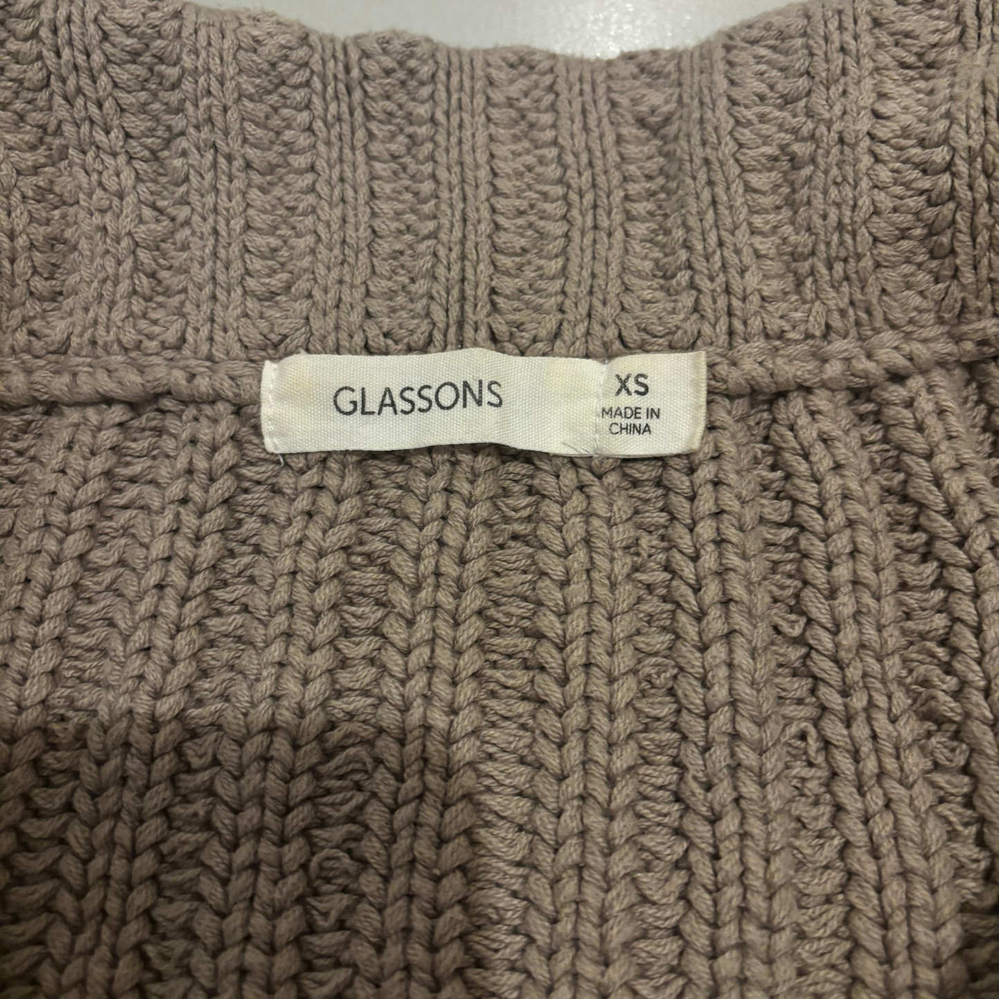 Glassons Brown Knitted Crop Jumper
