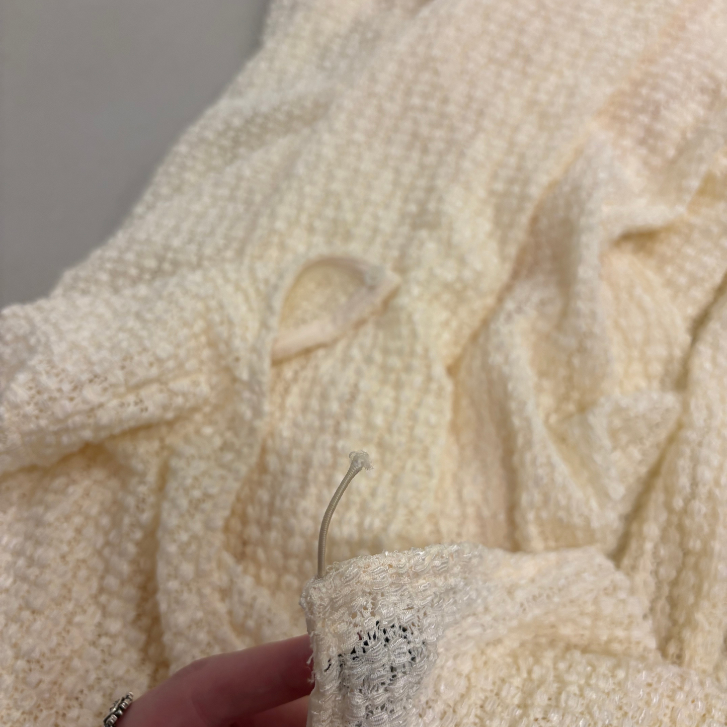 Zara Cream Knit Maxi Dress