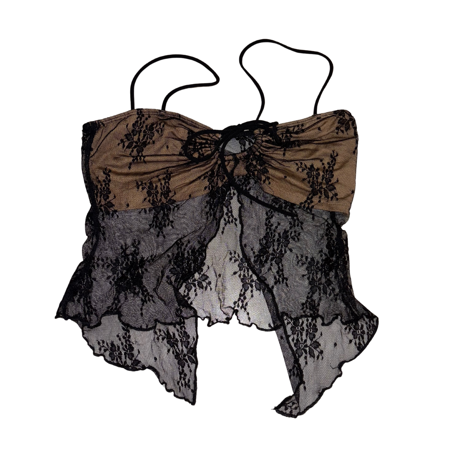 Black Lace Detail Top