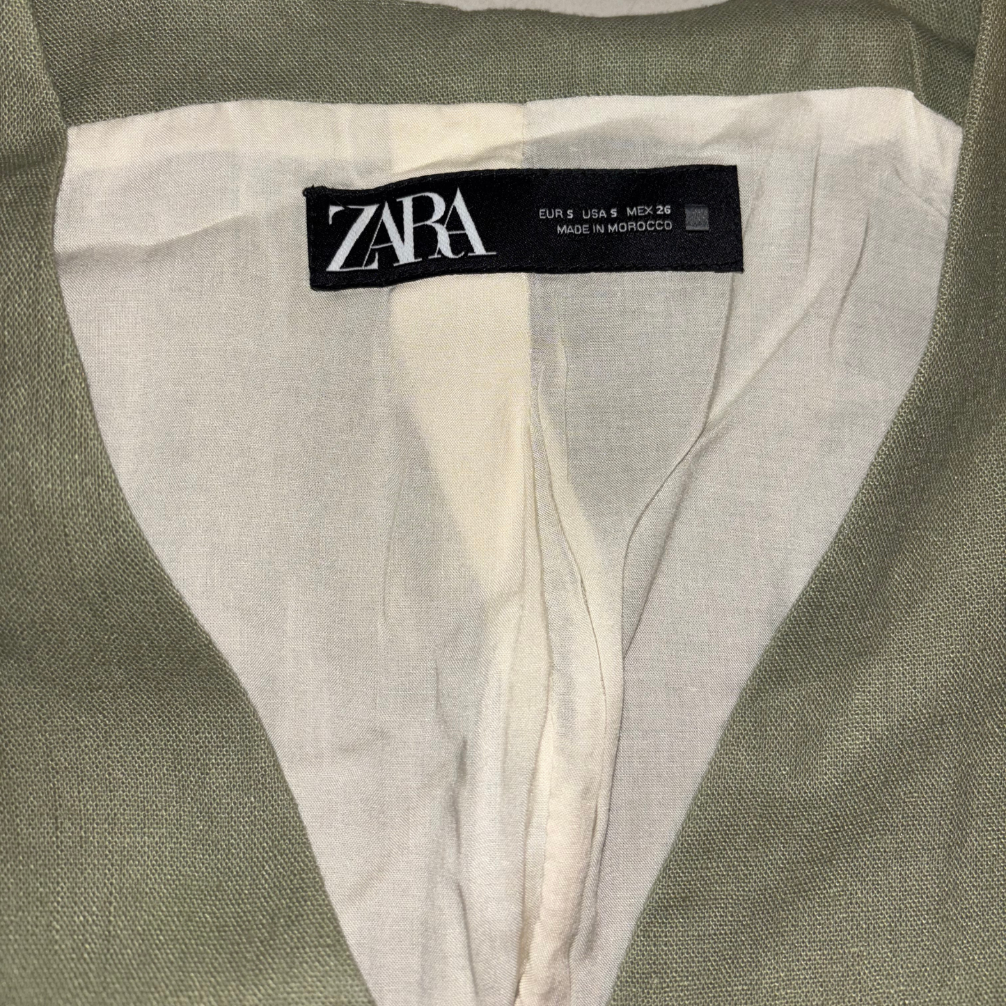 Zara Green Button Up Waistcoat