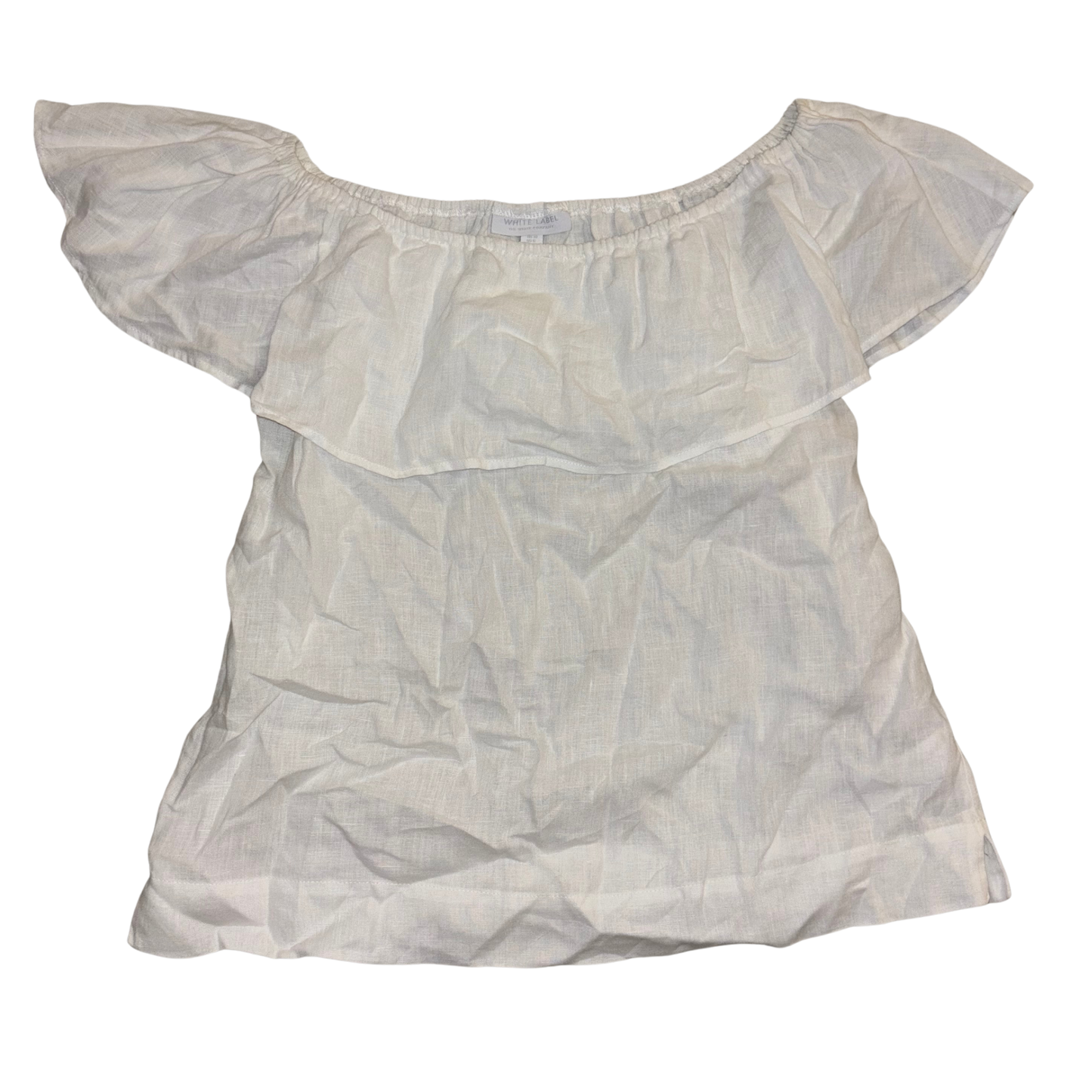 White Label White Linen Off Shoulder Top