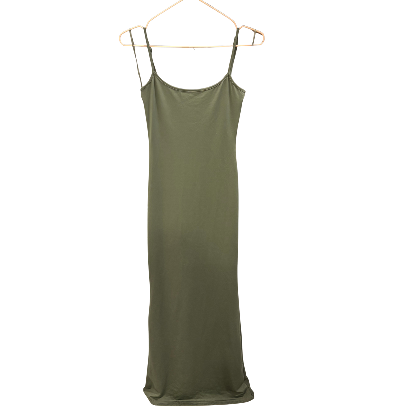 Bershka Green Slinky Maxi Dress
