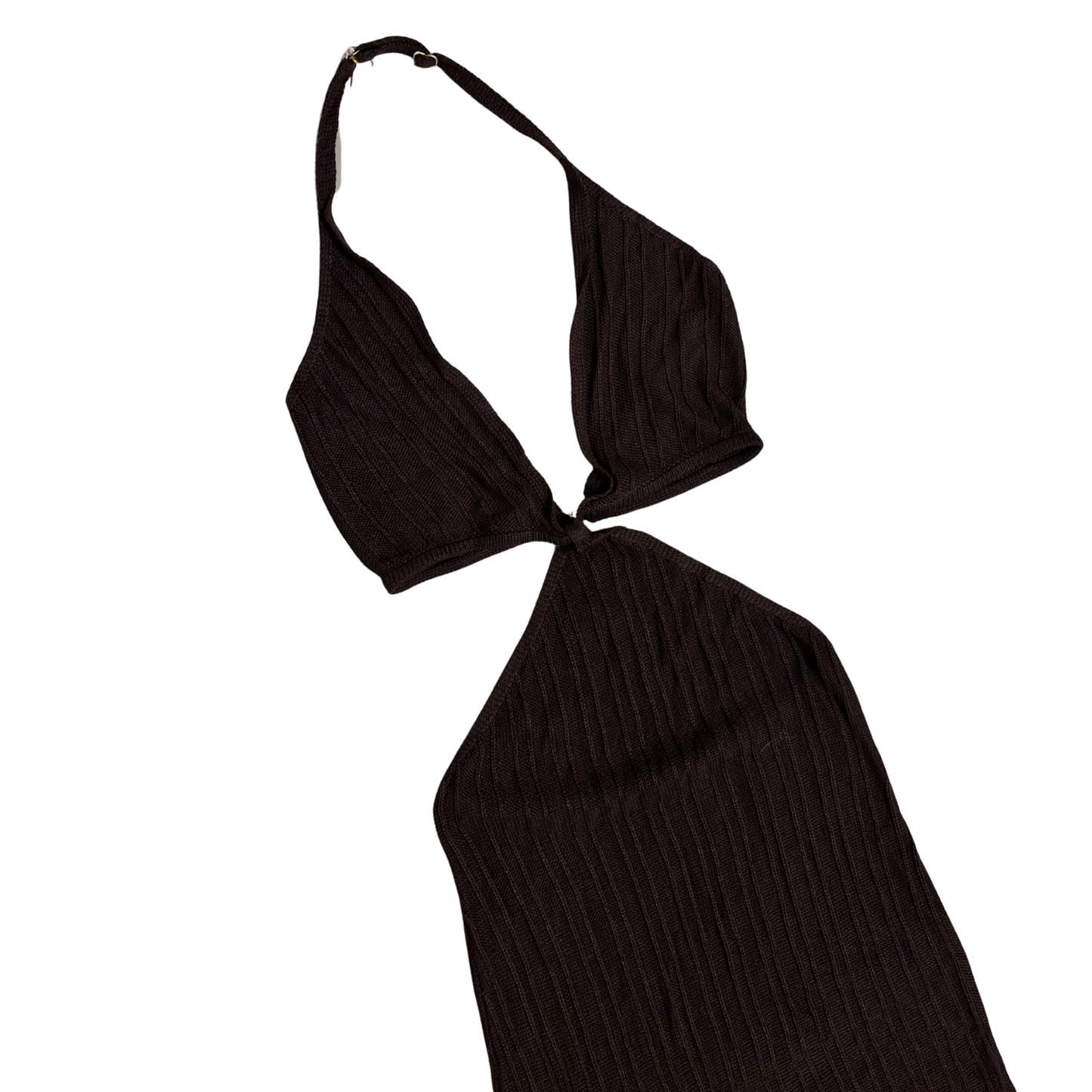Flook Brown Crochet Maxi Dress