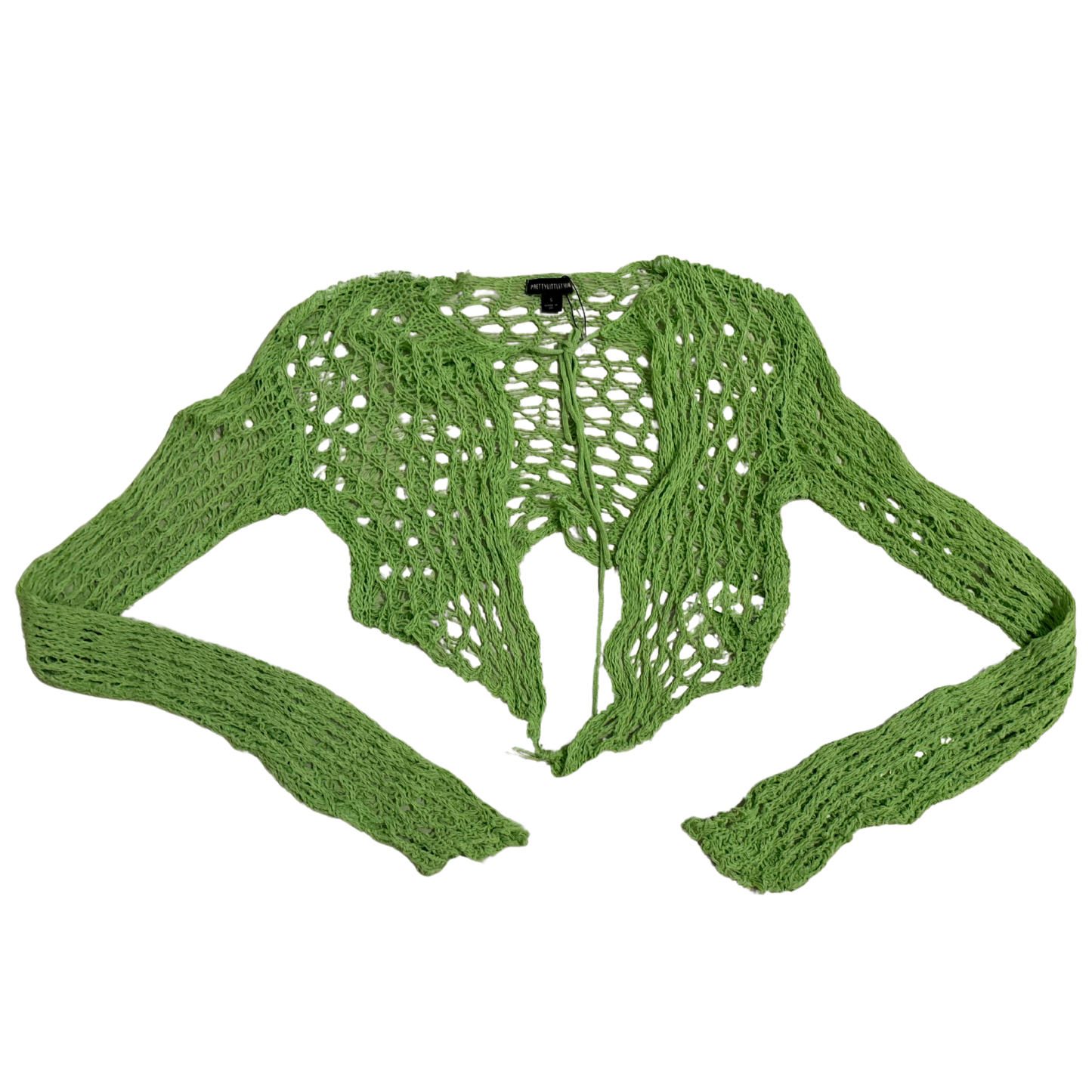 PLT Green Loose Knit Cardigan