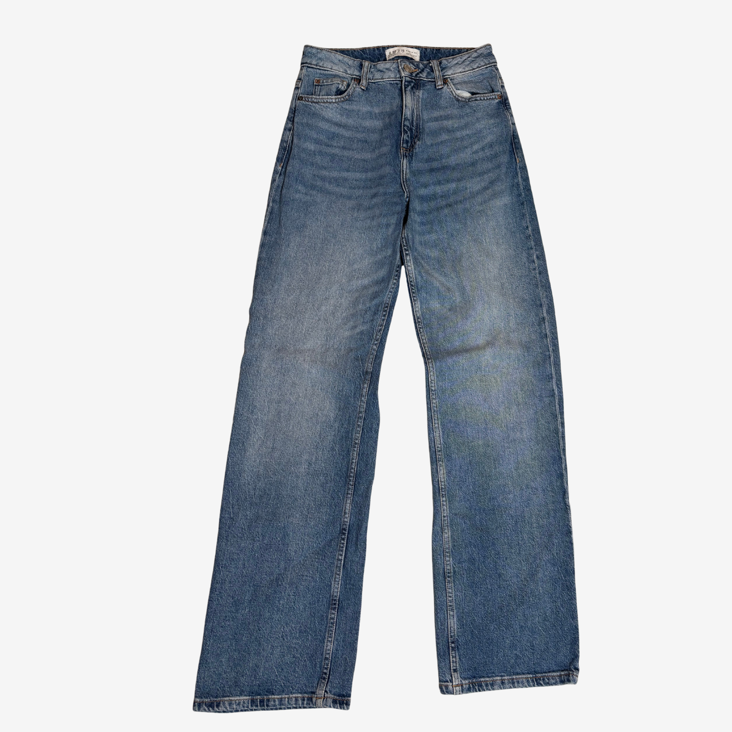 Blue Wide Leg Jeans