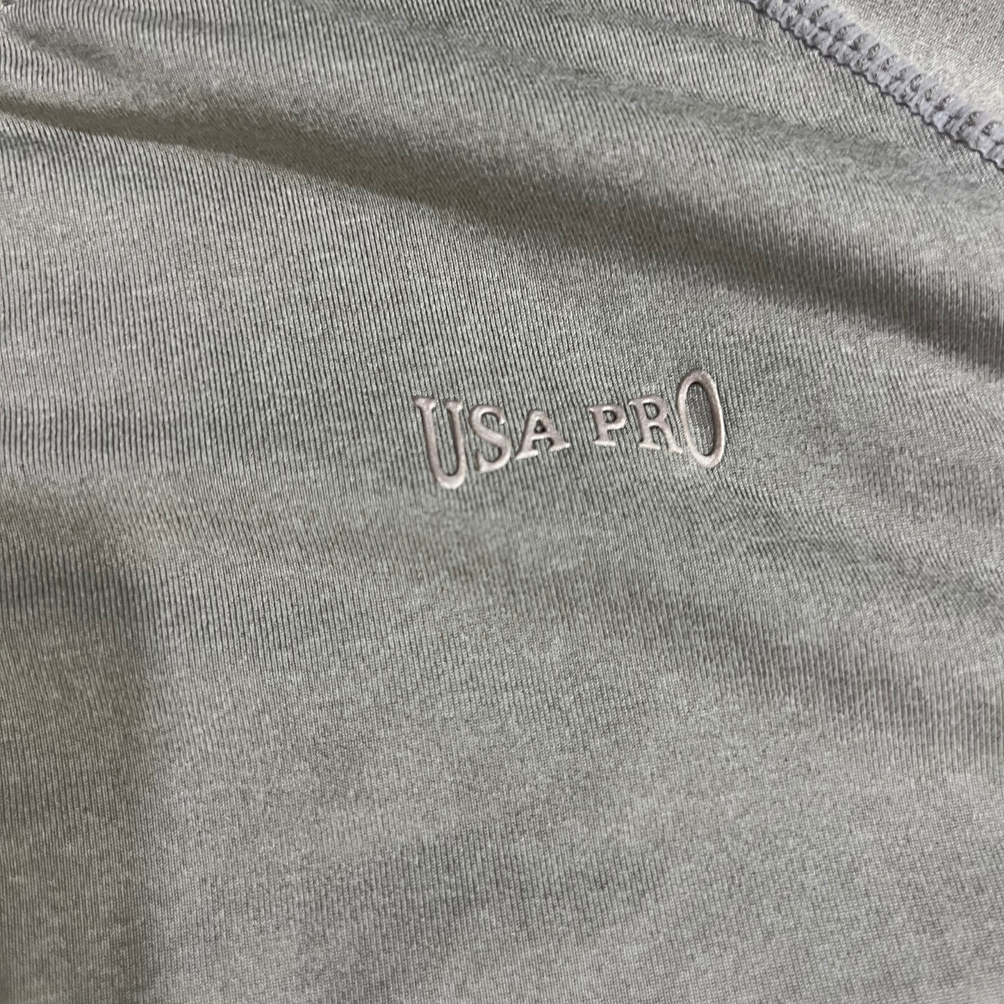 USA Pro Grey Long Sleeve Gym Top