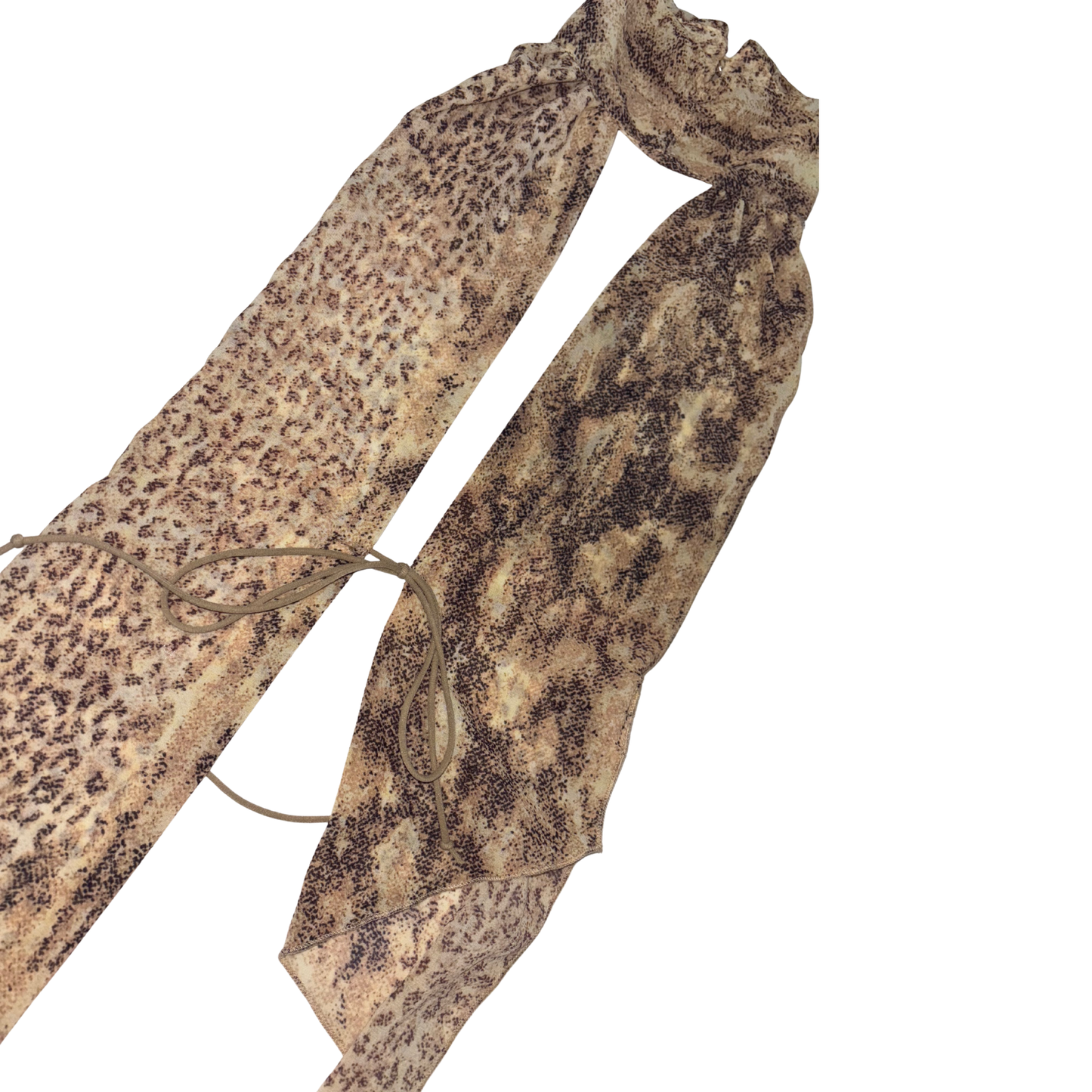 Animal Print High Neck Top