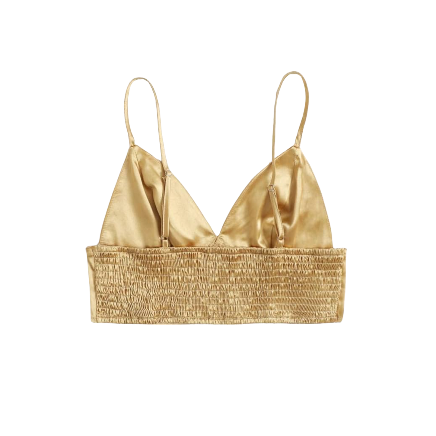 Gold Satin Bralette